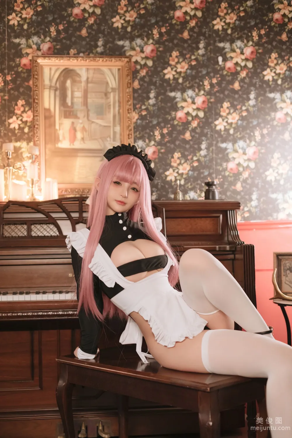 [网红COSER写真] 桜井宁宁 - 复古女仆 套图3