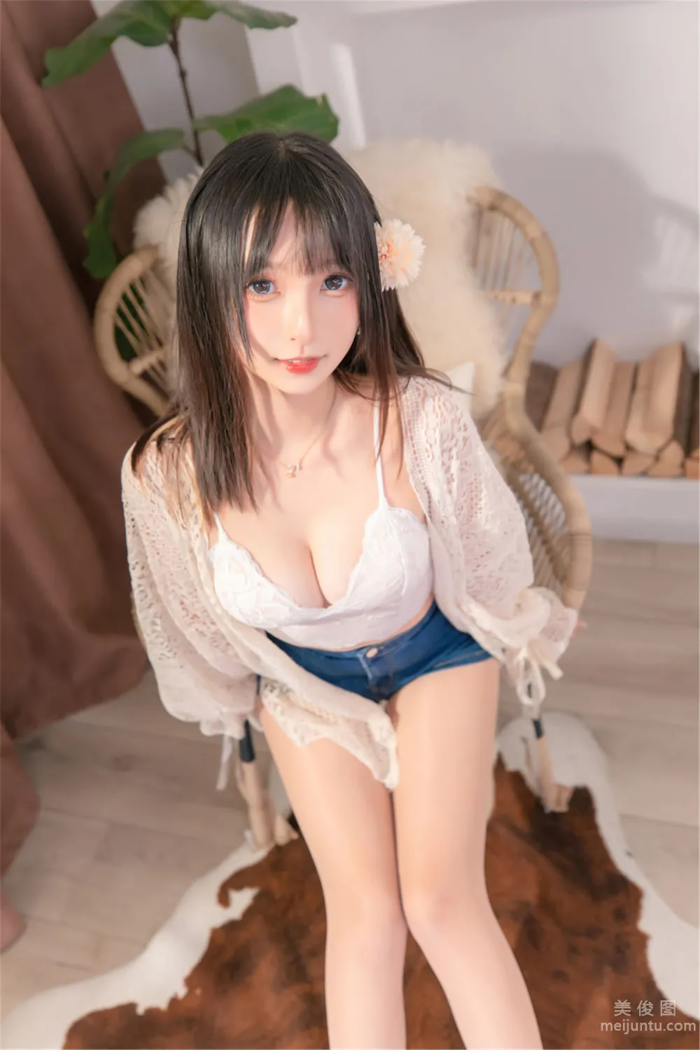 [网红COSER写真] 萝莉神楽板真冬 之 牛仔狂热30