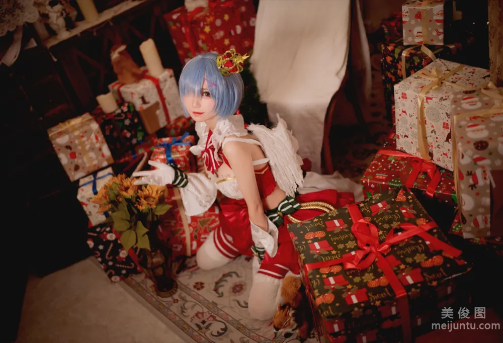 [Web Idols Cosplay Photos] Huaqi Hana - Christmas Rem Set photo 10