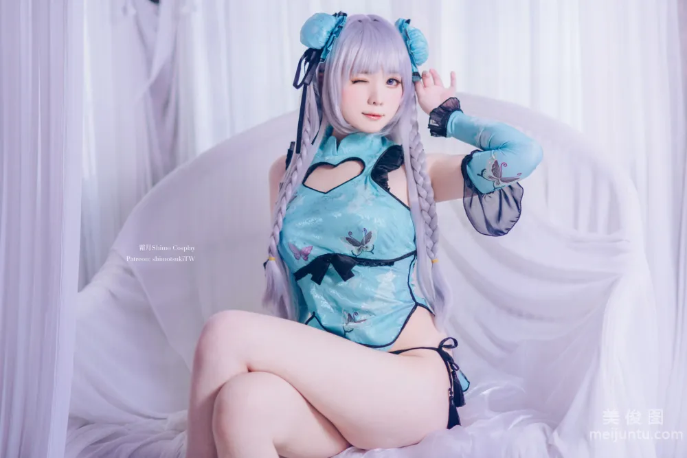 [Internet Celebrity COSER Photo] Weibo Girl Shuangyue shimo - Enchanting Dream Tale Lin Daiyu Set photo 16