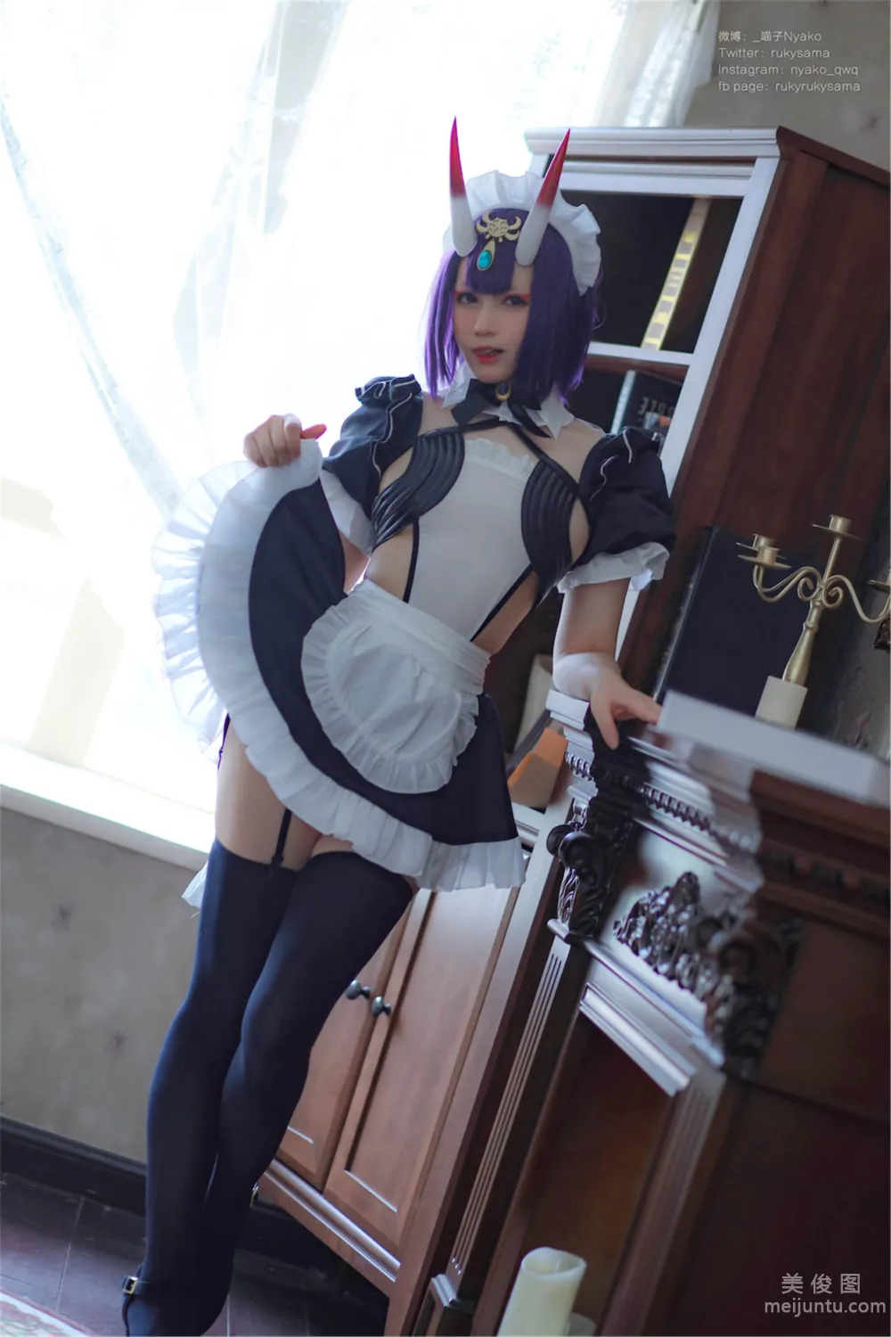 [Web Idols Coser Photo] Nyako Miaozi, Shuten Douji Maid photo 1