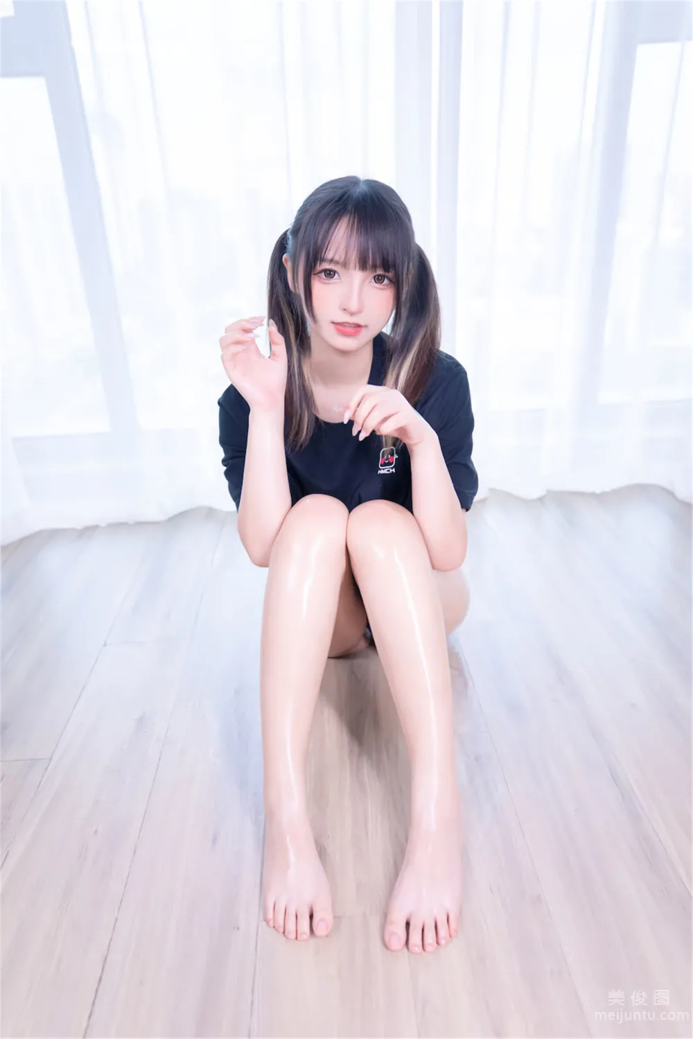 [網紅COSER寫真] 蘿莉神楽闆真冬 之 牛仔狂熱 128