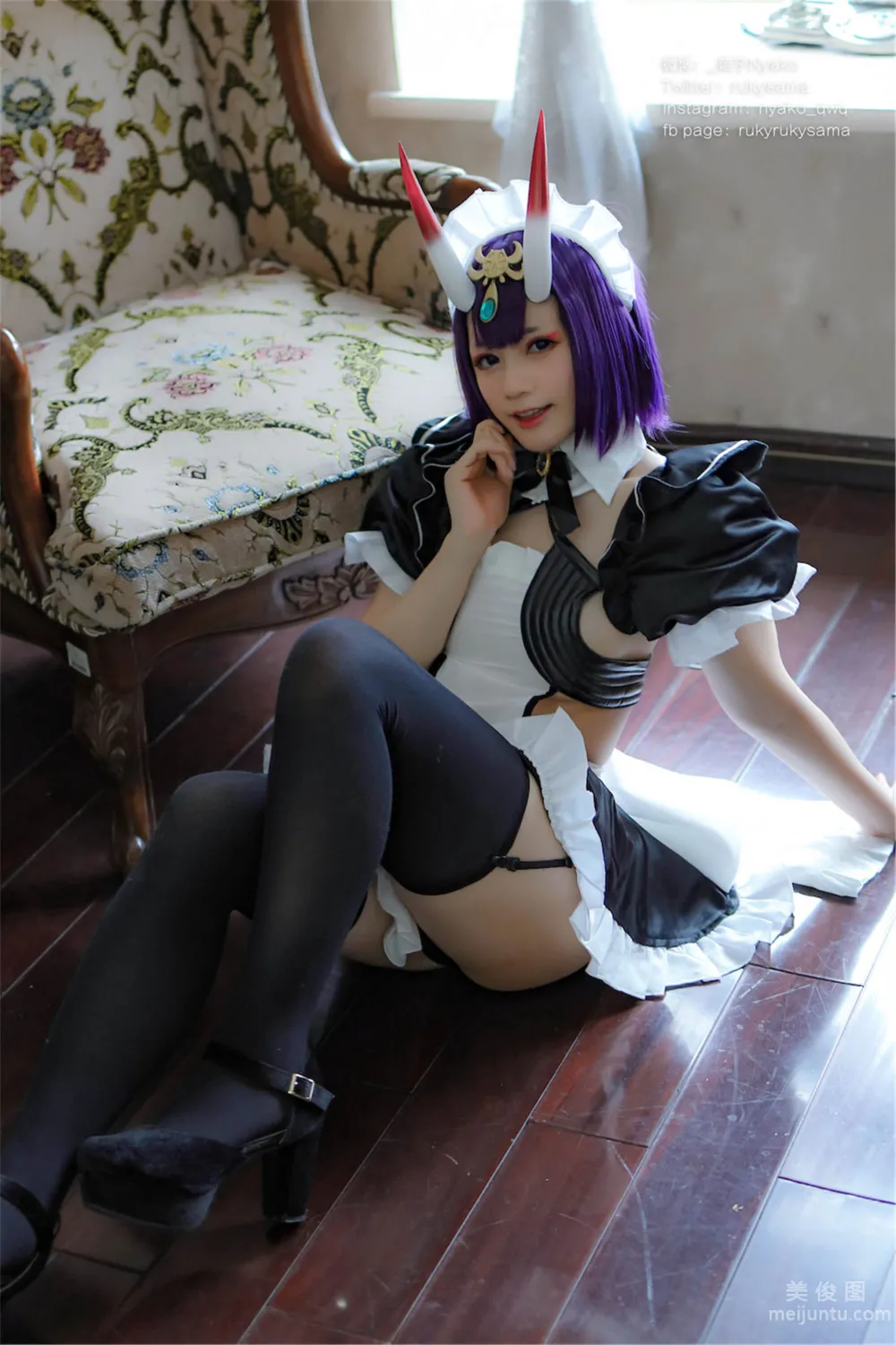 [Web Idols Coser Photo] Nyako Miaozi, Shuten Douji Maid photo 2