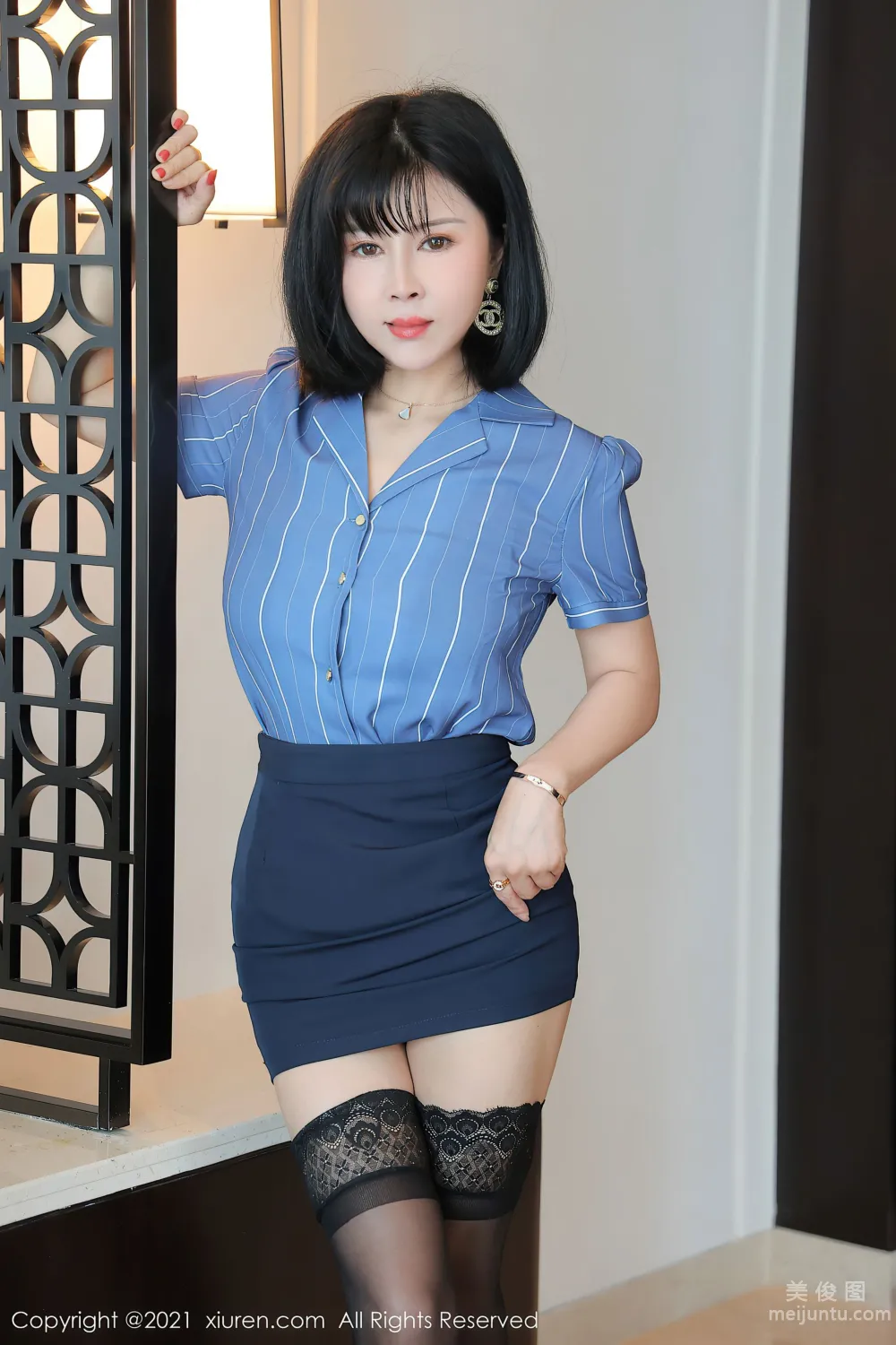 [秀人XiuRen] No.3699 乖乖小野喵&amp;Lucky沈歡欣 - 姐妹花系列 11