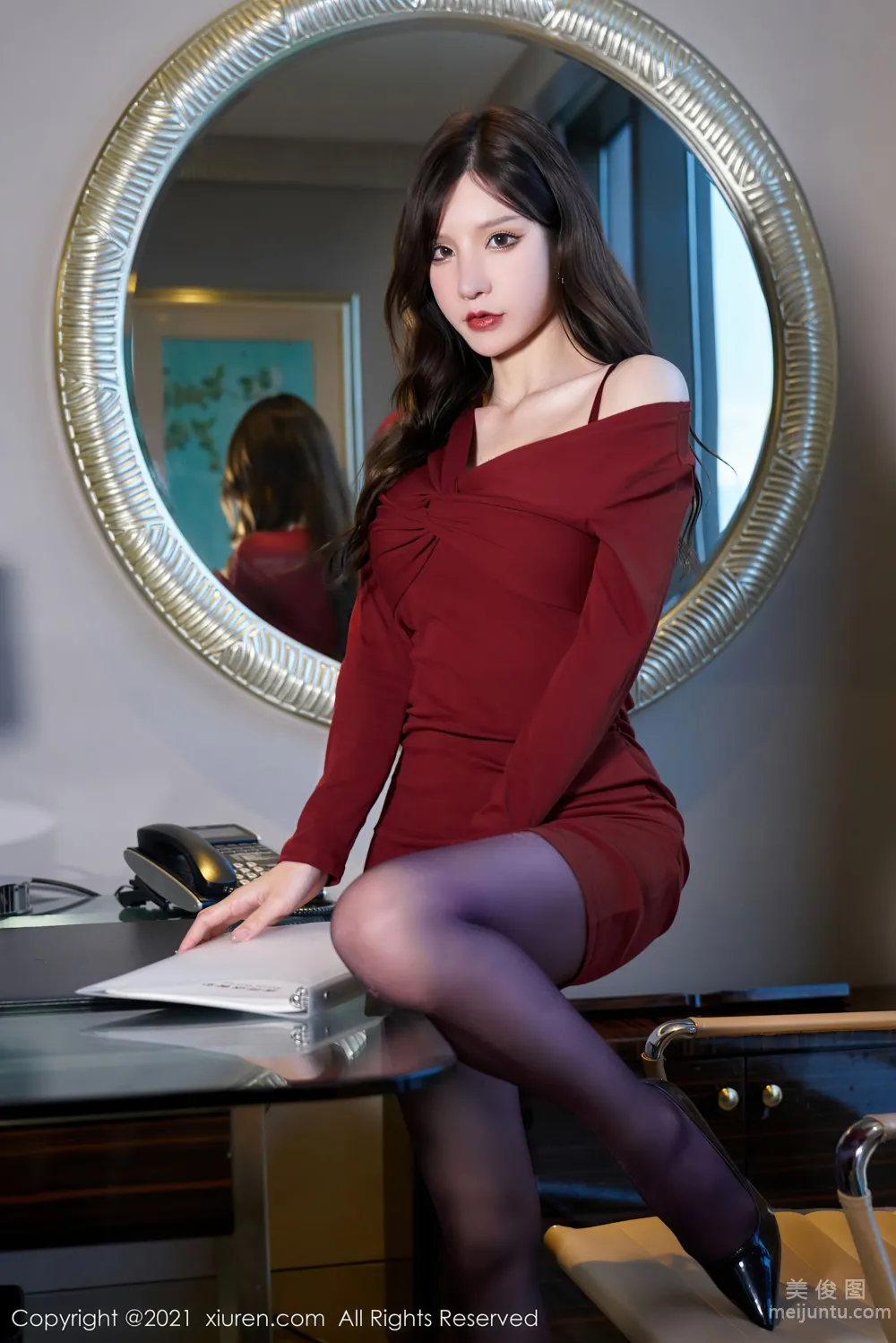 [XiuRen] No.3686 Zhou Yuxi Sandy - Scarlet Multifaceted Clothing photo 27
