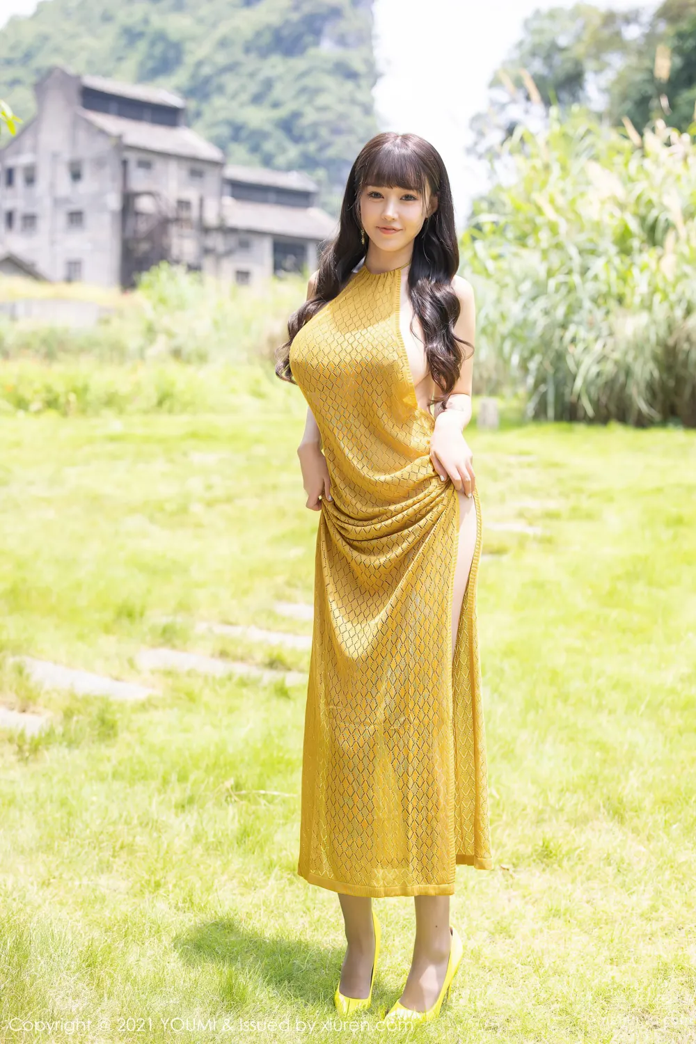 [尤蜜荟YouMi] Vol.676 朱可儿Flower - 黄色耀眼的长裙5