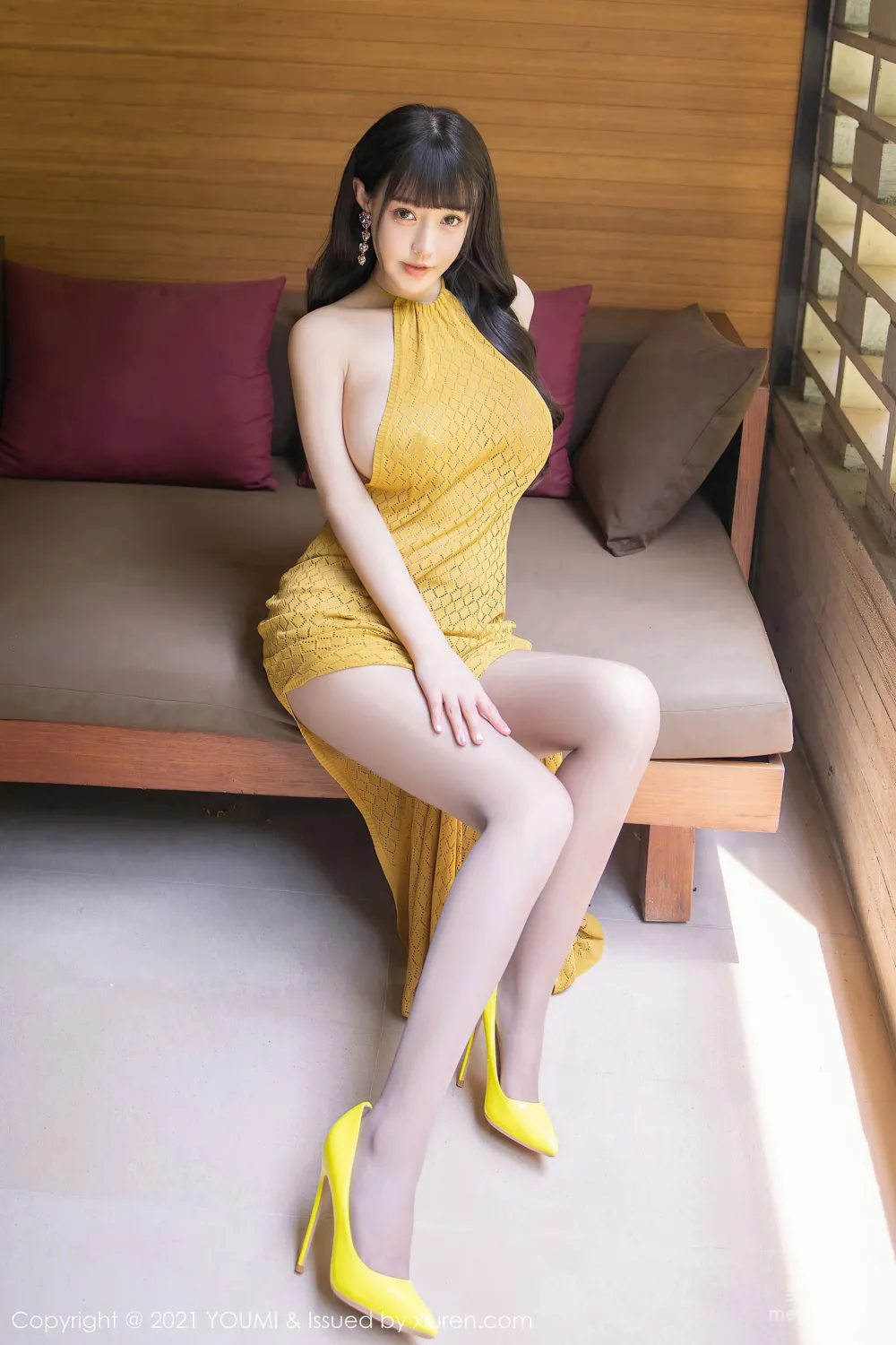 [尤蜜荟YouMi] Vol.676 朱可兒Flower - 黃色耀眼的長裙 7