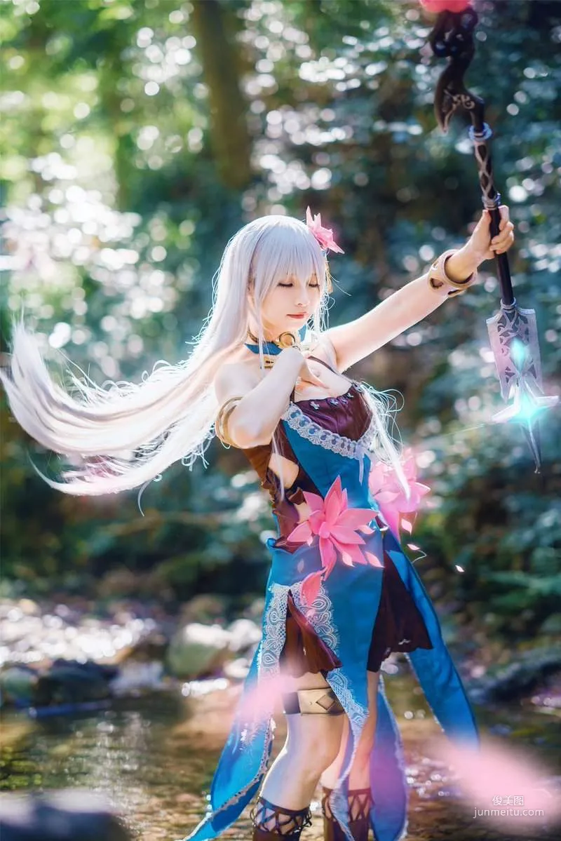 賢兒Sherry《愛琳：末神世界》可愛又性感的白之神愛夏cosplay??? - 圖片6