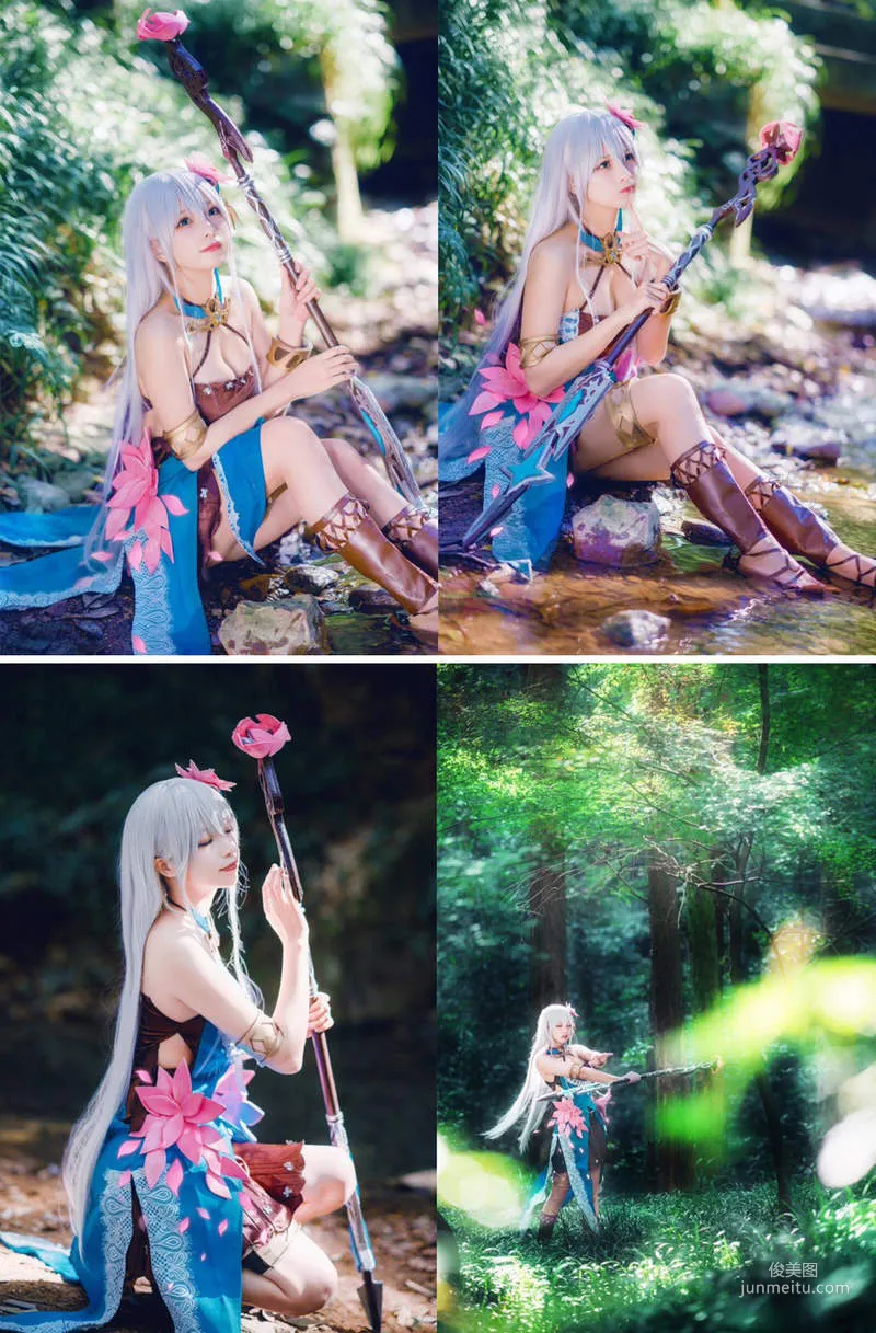 賢兒Sherry《愛琳：末神世界》可愛又性感的白之神愛夏cosplay??? - 圖片5