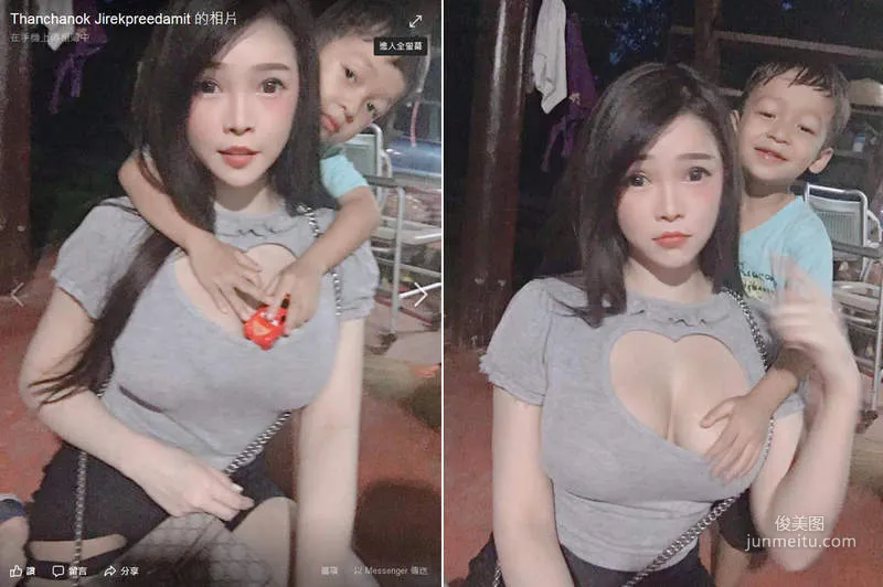 桃之助必須死《泰國娜美》小朋友就這樣把手手放在超豐滿正妹的歐派上 - 圖片5