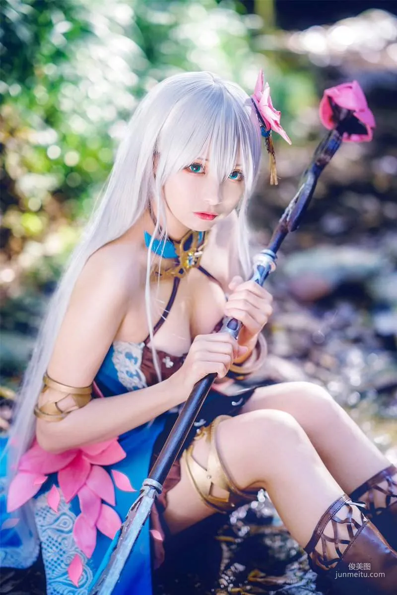 賢兒Sherry《愛琳：末神世界》可愛又性感的白之神愛夏cosplay??? - 圖片2