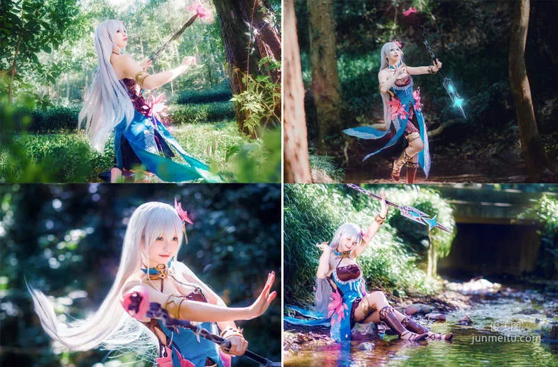 賢兒Sherry《愛琳：末神世界》可愛又性感的白之神愛夏cosplay??? - 圖片3