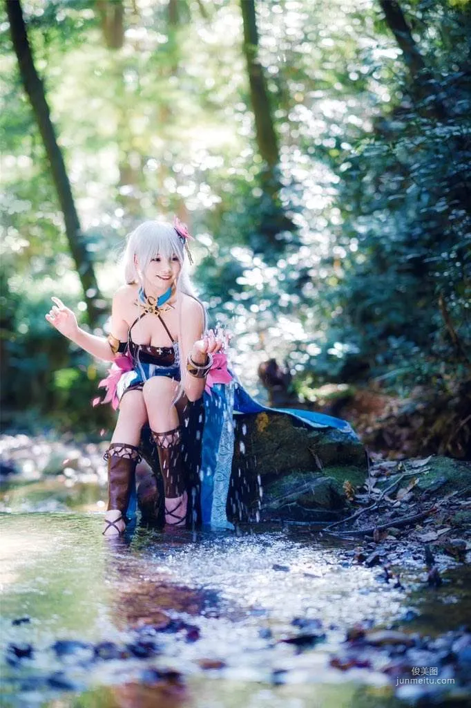 賢兒Sherry《愛琳：末神世界》可愛又性感的白之神愛夏cosplay??? - 圖片4
