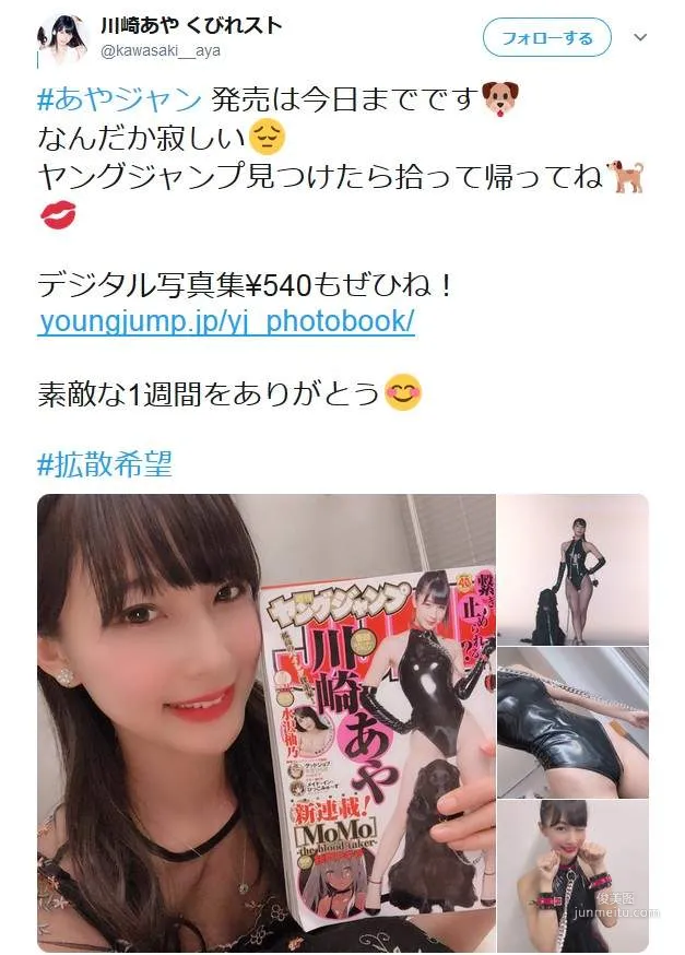 川崎绫《尻拓》鎖鍊皮衣說不出的性感工口造型(??ρ?) - 圖片3