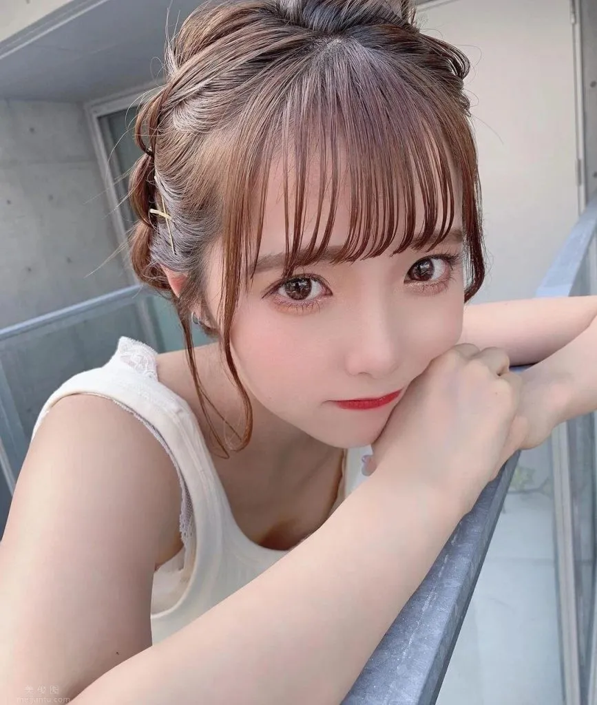 寬松男友風，散發甜美慵懶氣質，可愛到爆的櫻花妹子福山梨乃，圖片，第七張