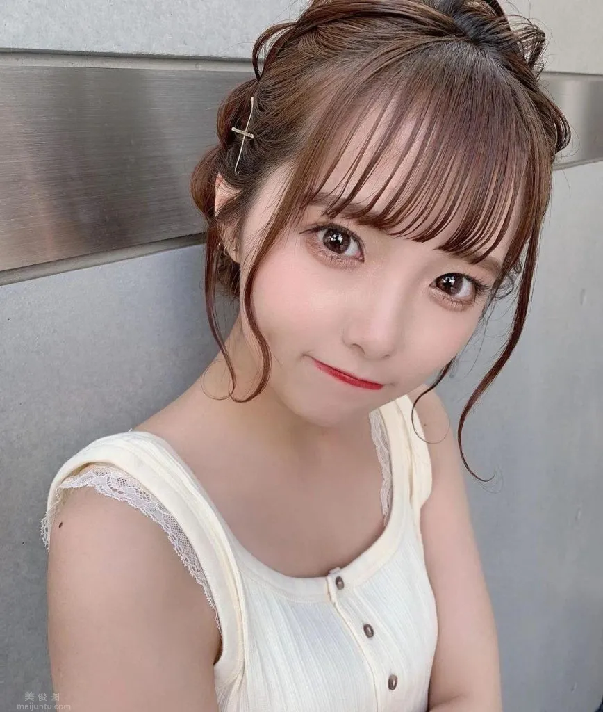 寬松男友風，散發甜美慵懶氣質，可愛到爆的櫻花妹子福山梨乃，圖片，第六張