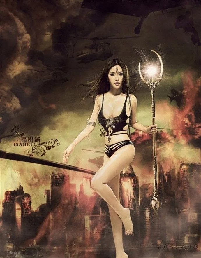 又白又大，熱辣的戰争女神楊棋涵，圖片，第十張