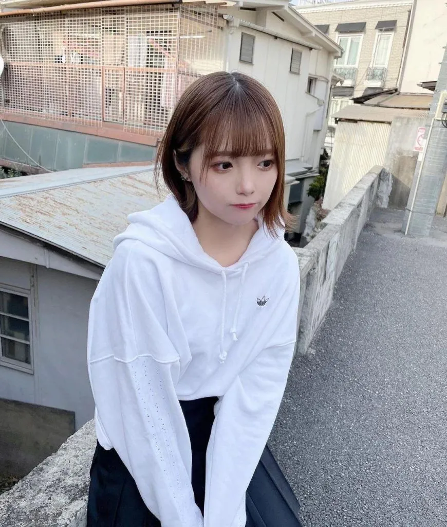 寬松男友風，散發甜美慵懶氣質，可愛到爆的櫻花妹子福山梨乃，圖片，第五張
