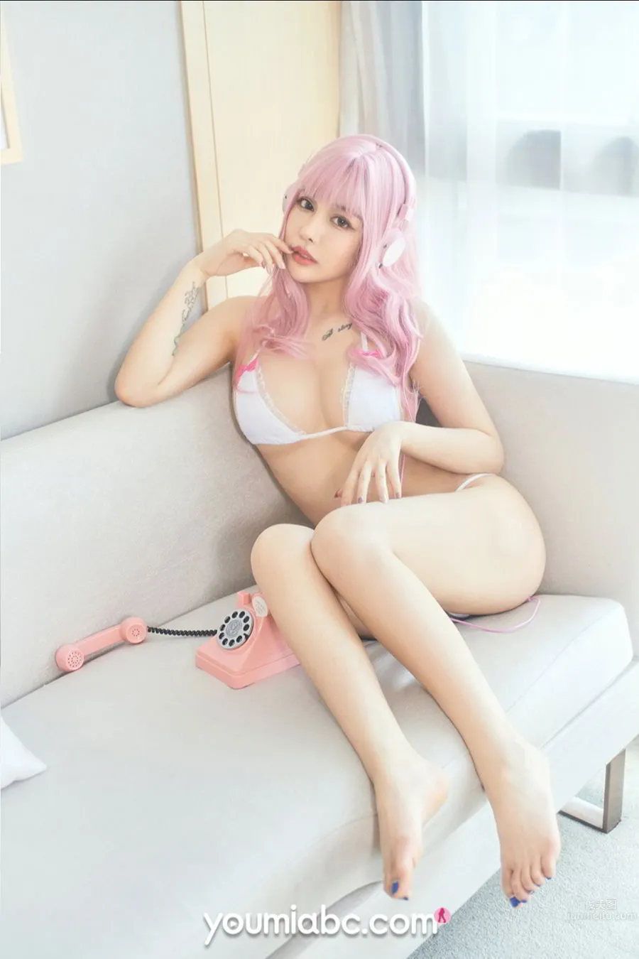 尤蜜Youmi 2019.12.17 可可 粉色甜心_1