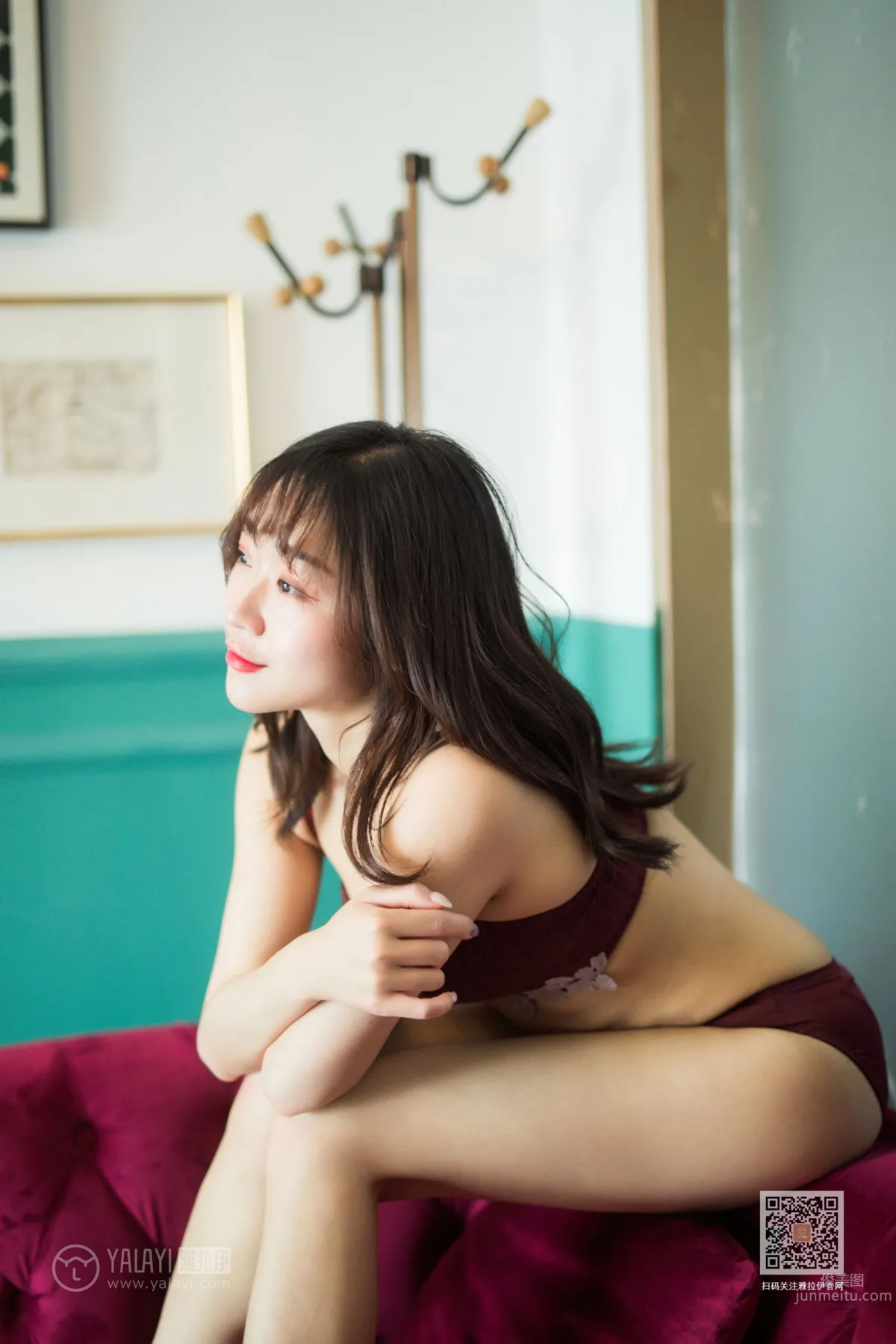 [YALAYI] 2020.01.08 Vol.514 Purple-Red Velvet Xiao Ying photo 29