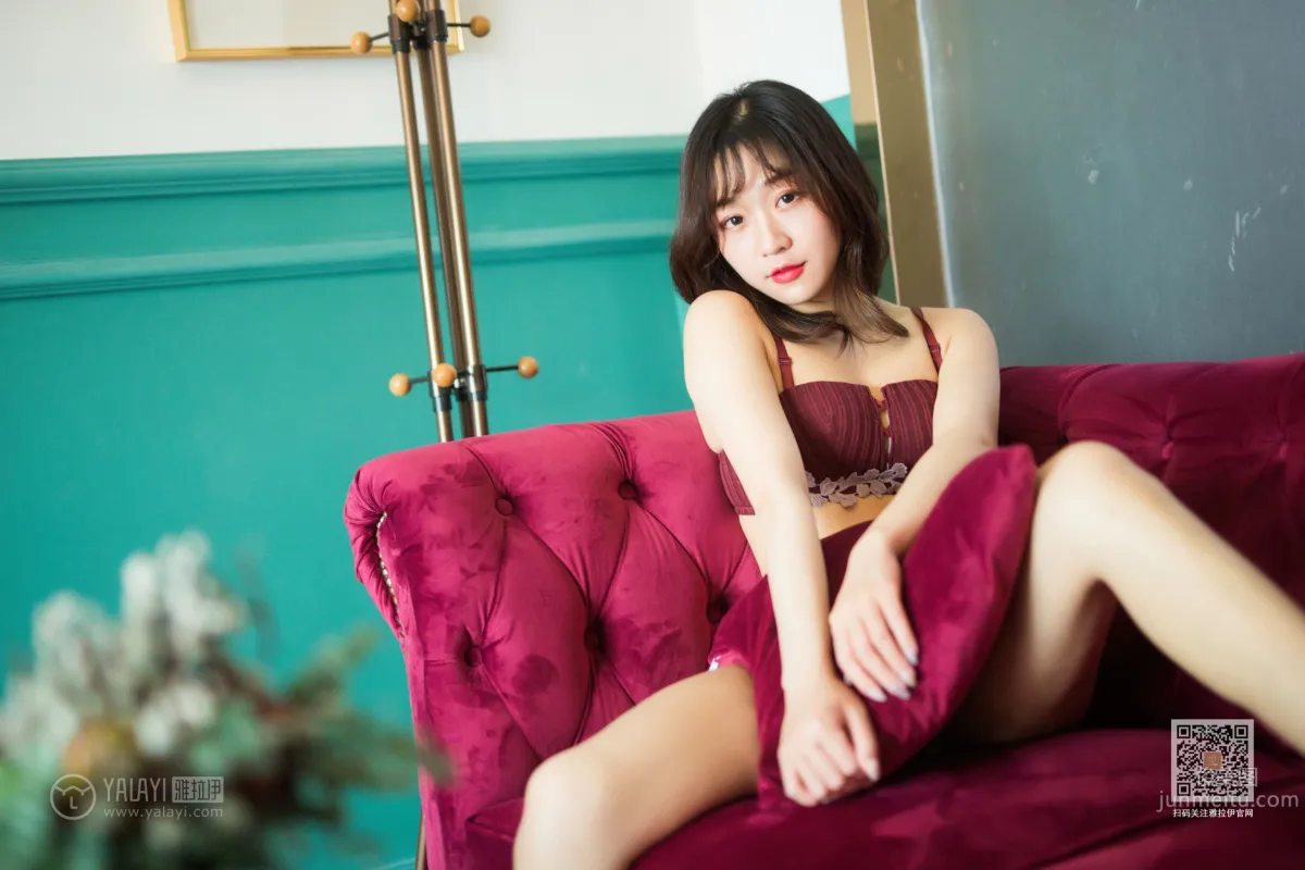 [YALAYI] 2020.01.08 Vol.514 Purple-Red Velvet Xiao Ying photo 38