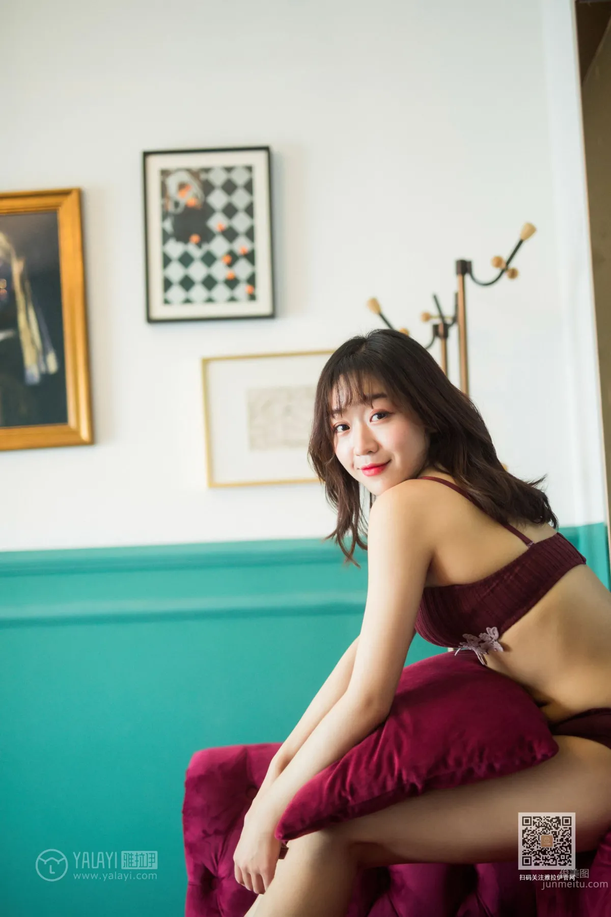 [YALAYI] 2020.01.08 Vol.514 Purple-Red Velvet Xiao Ying photo 35