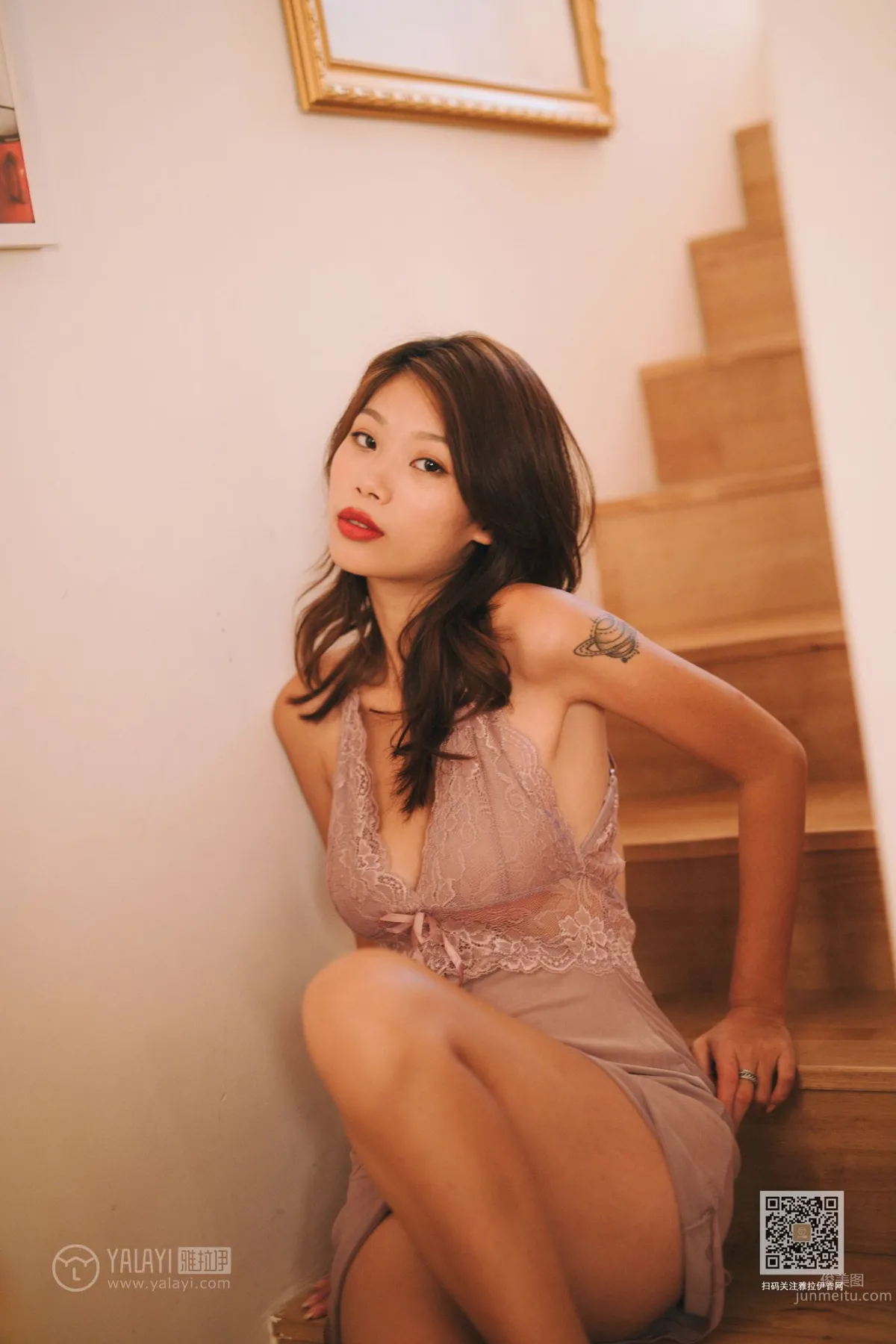 [YALAYI] 2019.01.03 Vol.509 Chance Encounter in the Stairwell Jing Chu photo 38