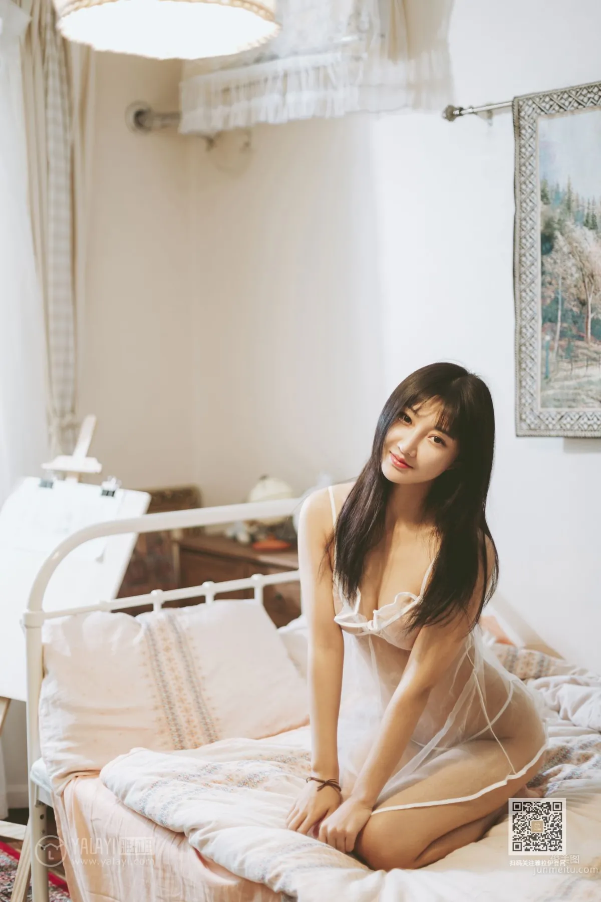 [YALAYI] 2019.12.13 No.489 Skin Shirt Through Bone Han Xi photo 9