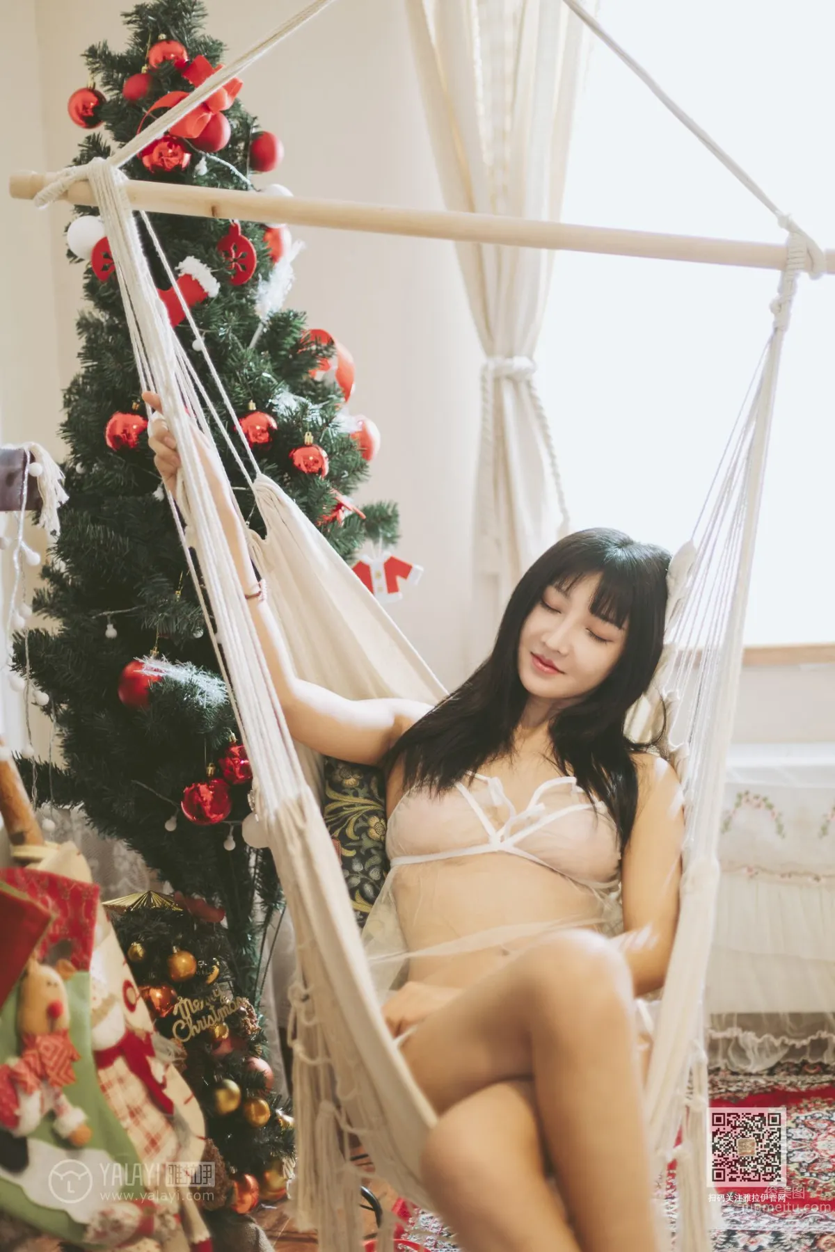 [YALAYI] 2019.12.13 No.489 Skin Shirt Through Bone Han Xi photo 24