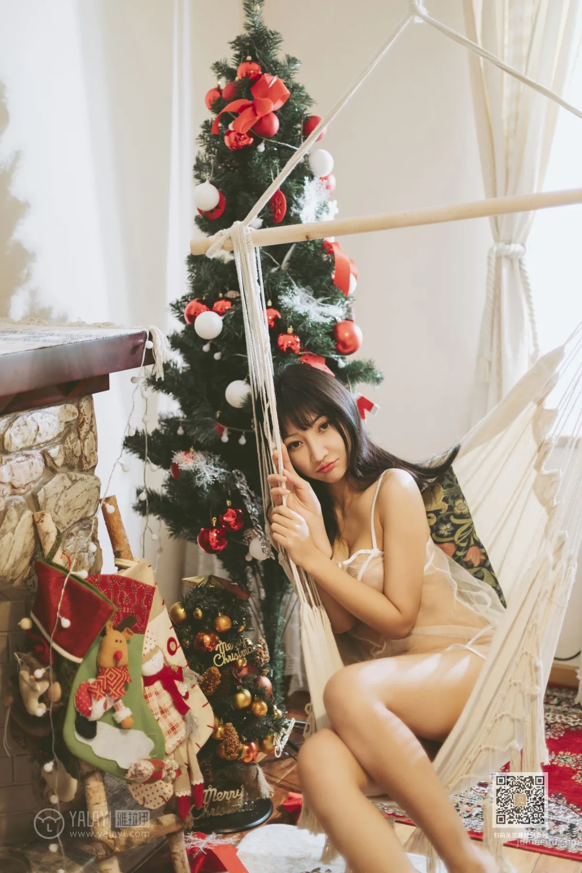 [YALAYI] 2019.12.13 No.489 Skin Shirt Through Bone Han Xi photo 19