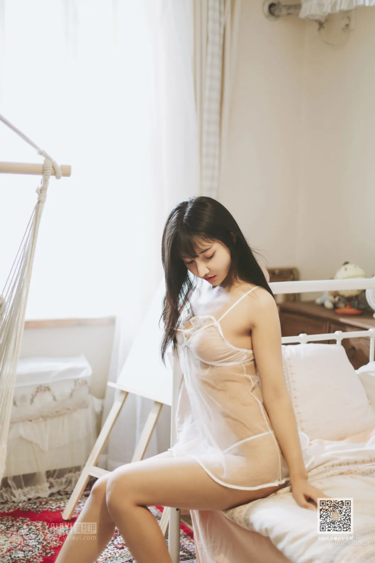 [YALAYI] 2019.12.13 No.489 Skin Shirt Through Bone Han Xi photo 4