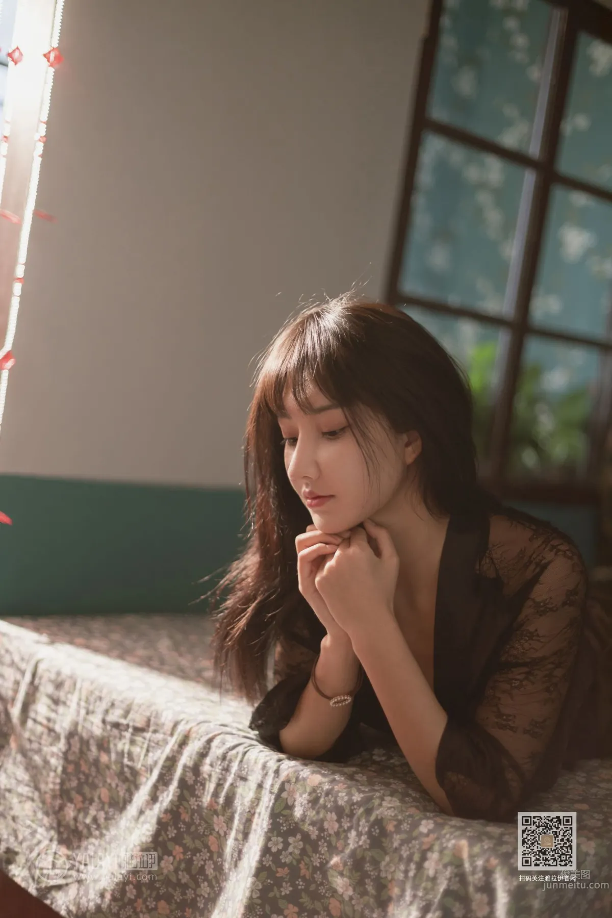 [YALAYI] 2019.12.18 No.494 Curtain-Rolled Beauty with Graceful Charm, Han Xi photo 14