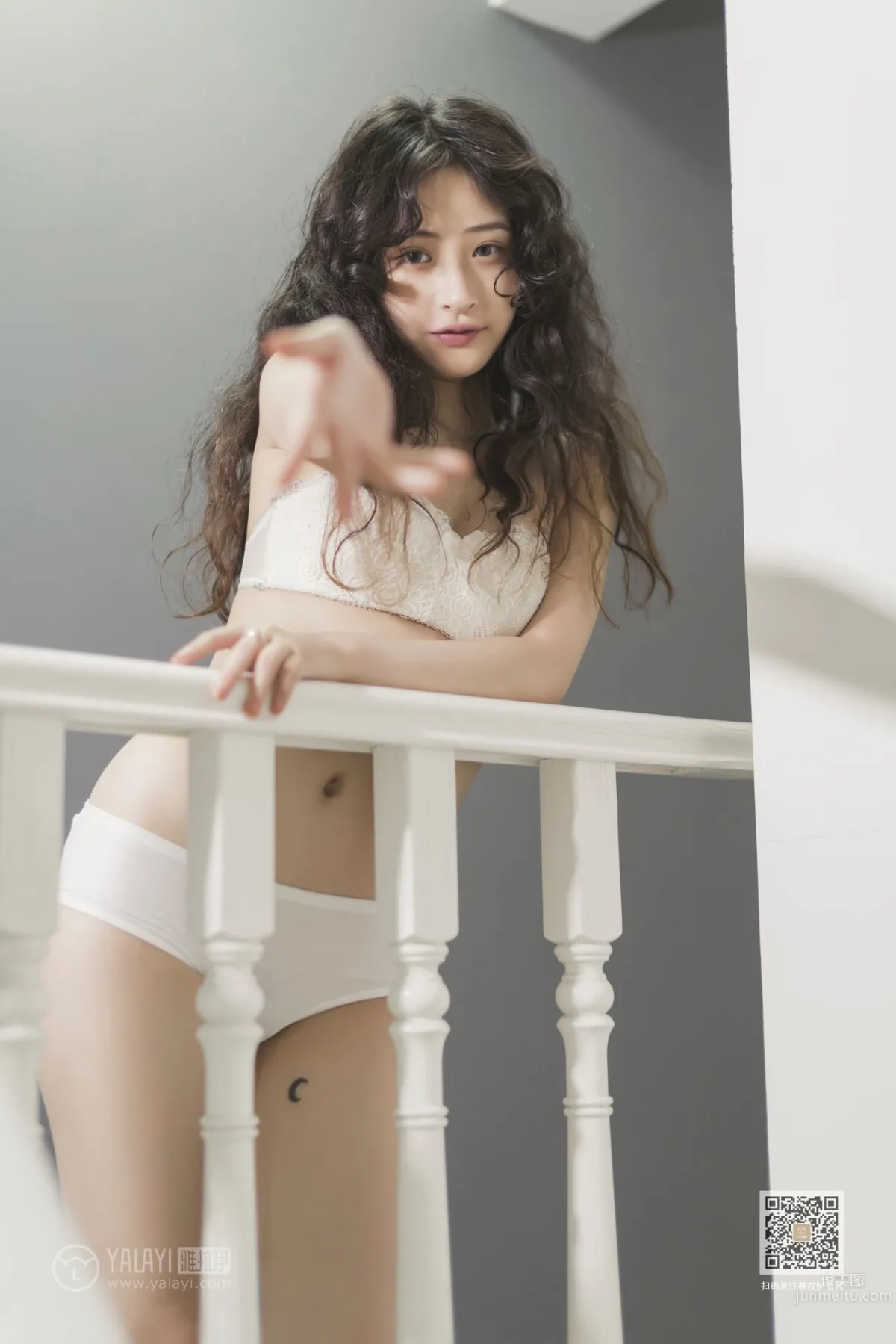 [YALAYI] 2019.11.23 No.474 Blowing Off the White Dress Xi Zi photo 50