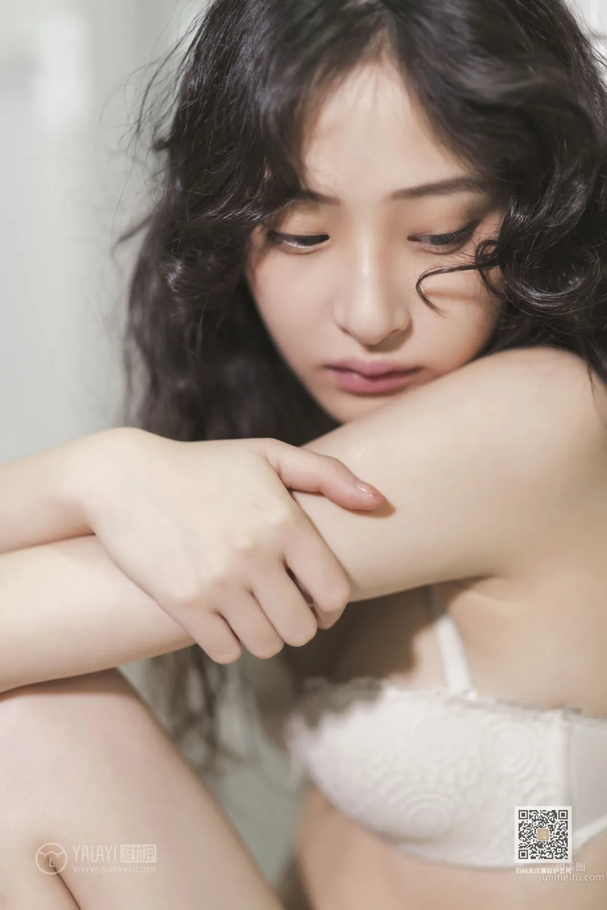 [YALAYI] 2019.11.23 No.474 Blowing Off the White Dress Xi Zi photo 43