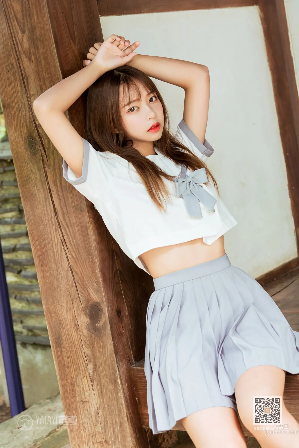 [YALAYI] 2019.11.22 No.471 Yuexiu Pleated Skirt Girl, A He photo 25