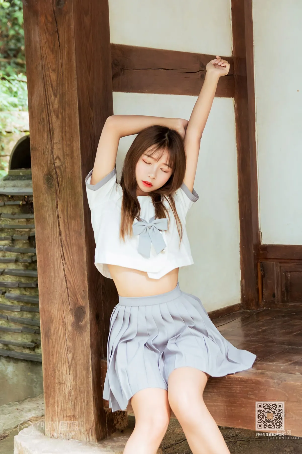 [YALAYI] 2019.11.22 No.471 Yuexiu Pleated Skirt Girl, A He photo 26