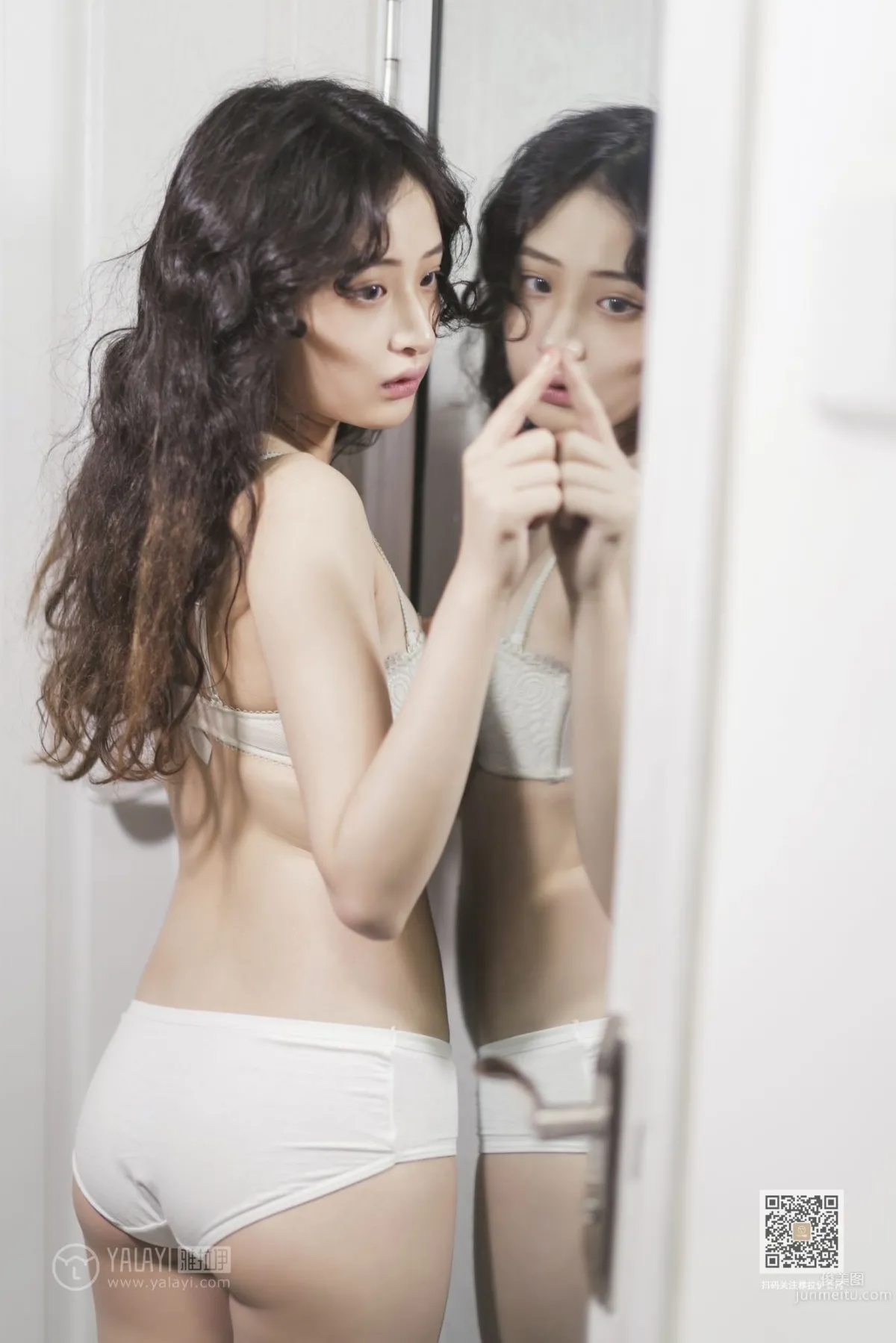 [YALAYI] 2019.11.23 No.474 Blowing Off the White Dress Xi Zi photo 16