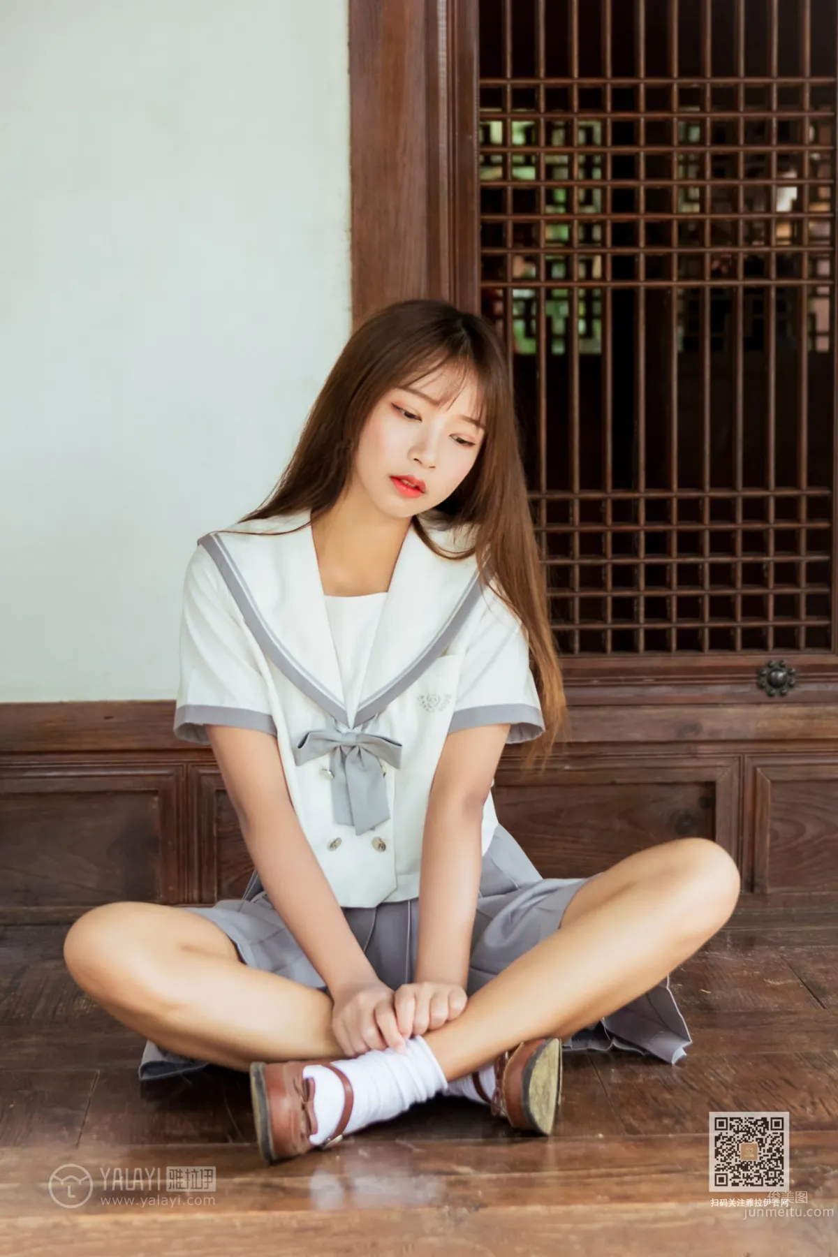 [YALAYI] 2019.11.22 No.471 Yuexiu Pleated Skirt Girl, A He photo 38