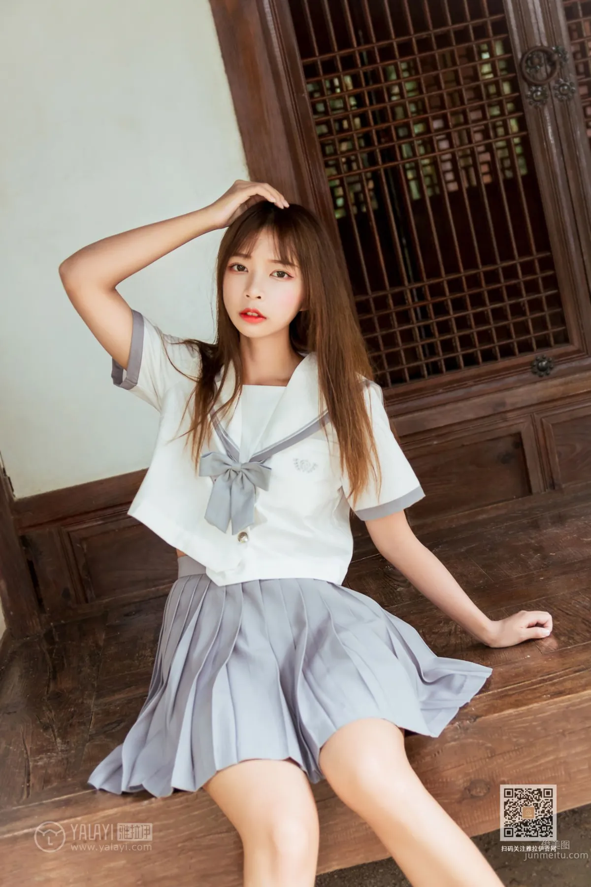 [YALAYI] 2019.11.22 No.471 Yuexiu Pleated Skirt Girl, A He photo 22