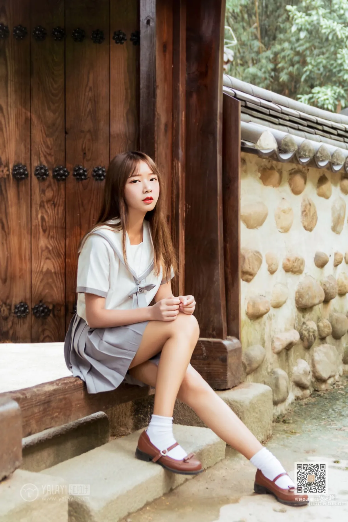 [YALAYI] 2019.11.22 No.471 Yuexiu Pleated Skirt Girl, A He photo 33