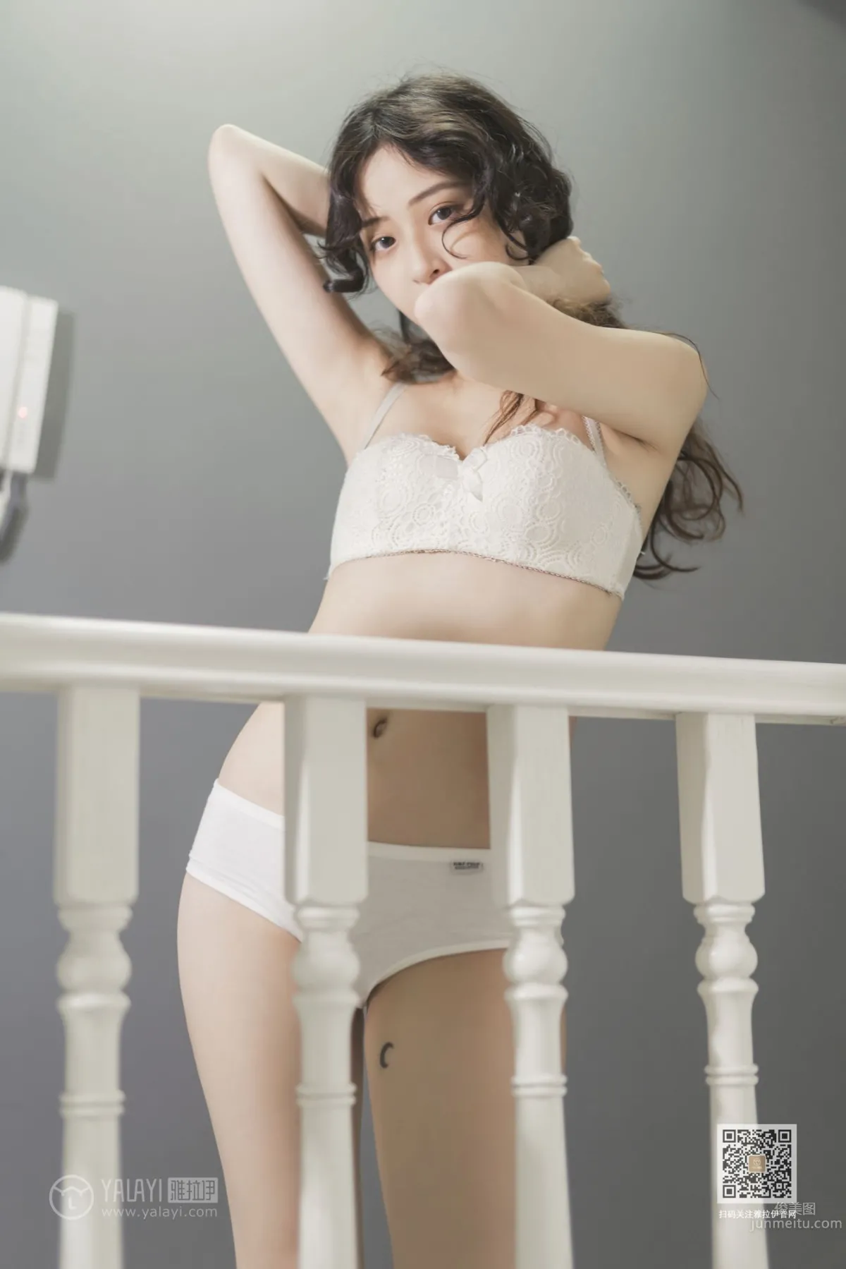 [YALAYI] 2019.11.23 No.474 Blowing Off the White Dress Xi Zi photo 52