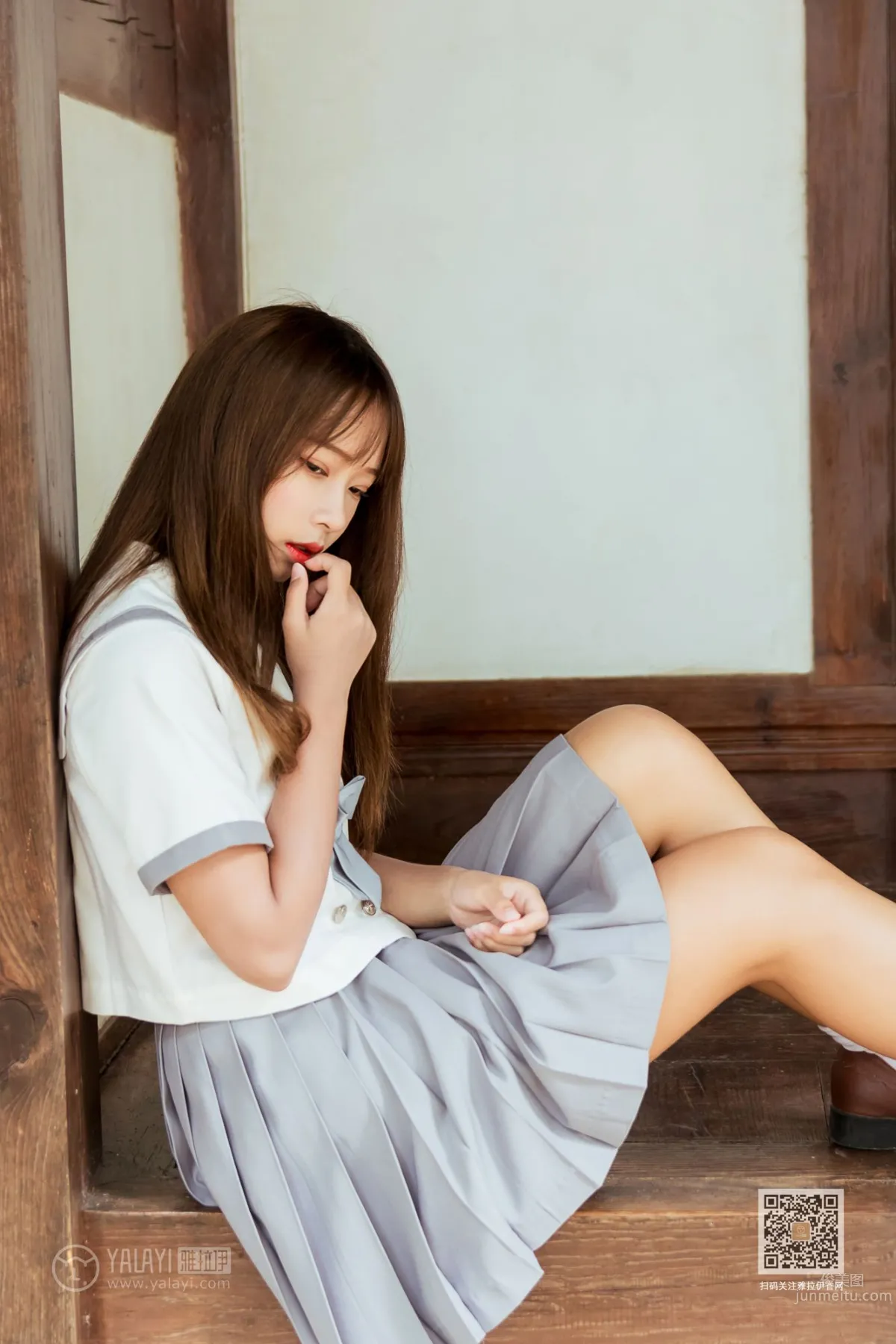 [YALAYI] 2019.11.22 No.471 Yuexiu Pleated Skirt Girl, A He photo 13