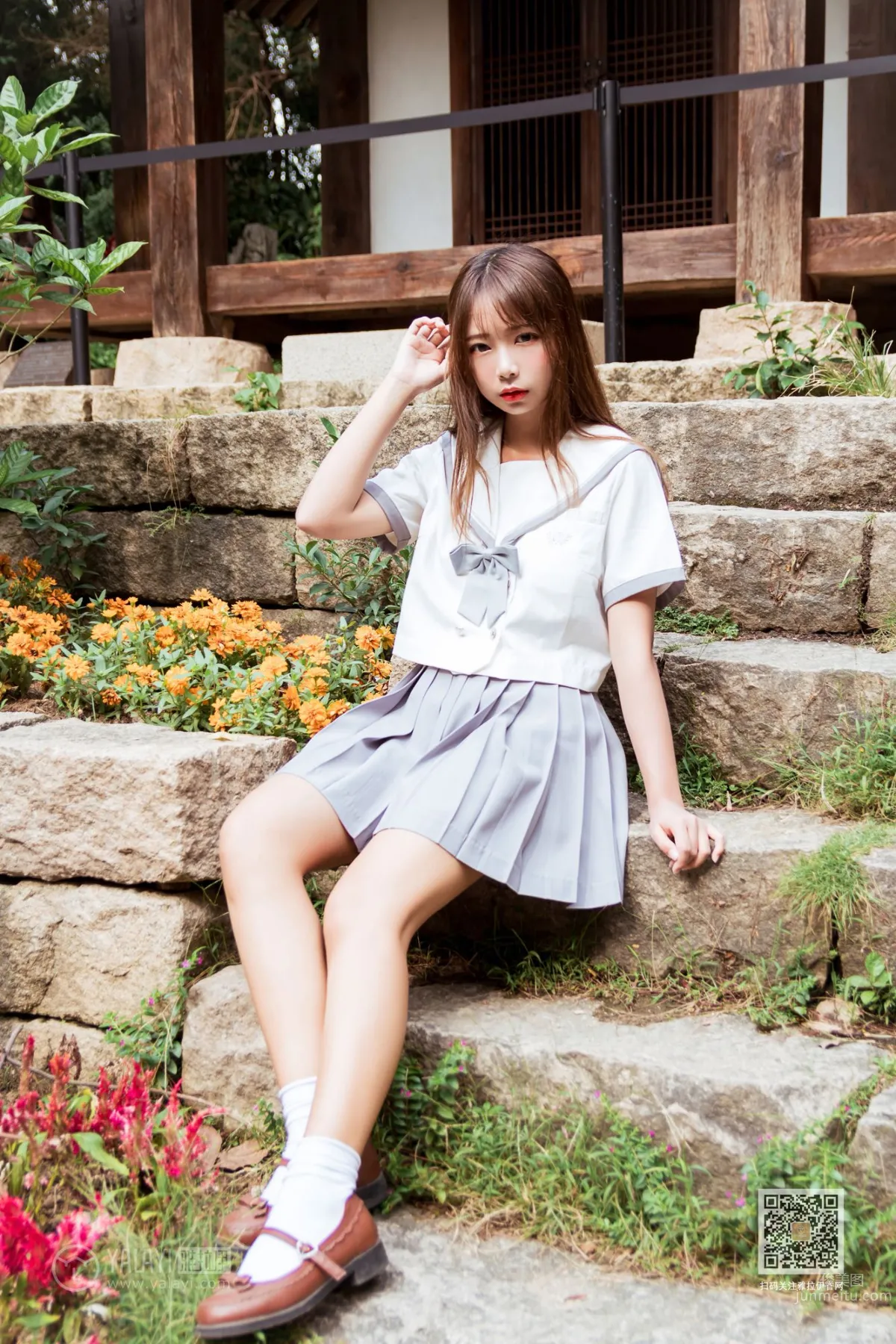 [YALAYI] 2019.11.22 No.471 Yuexiu Pleated Skirt Girl, A He photo 19