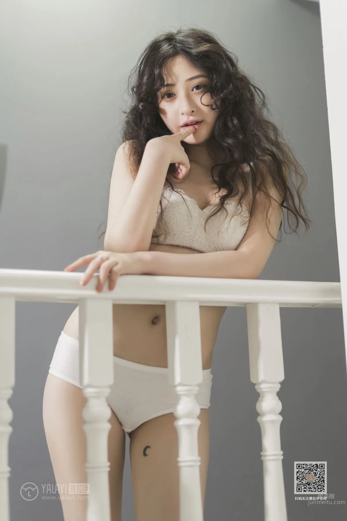 [YALAYI] 2019.11.23 No.474 Blowing Off the White Dress Xi Zi photo 51