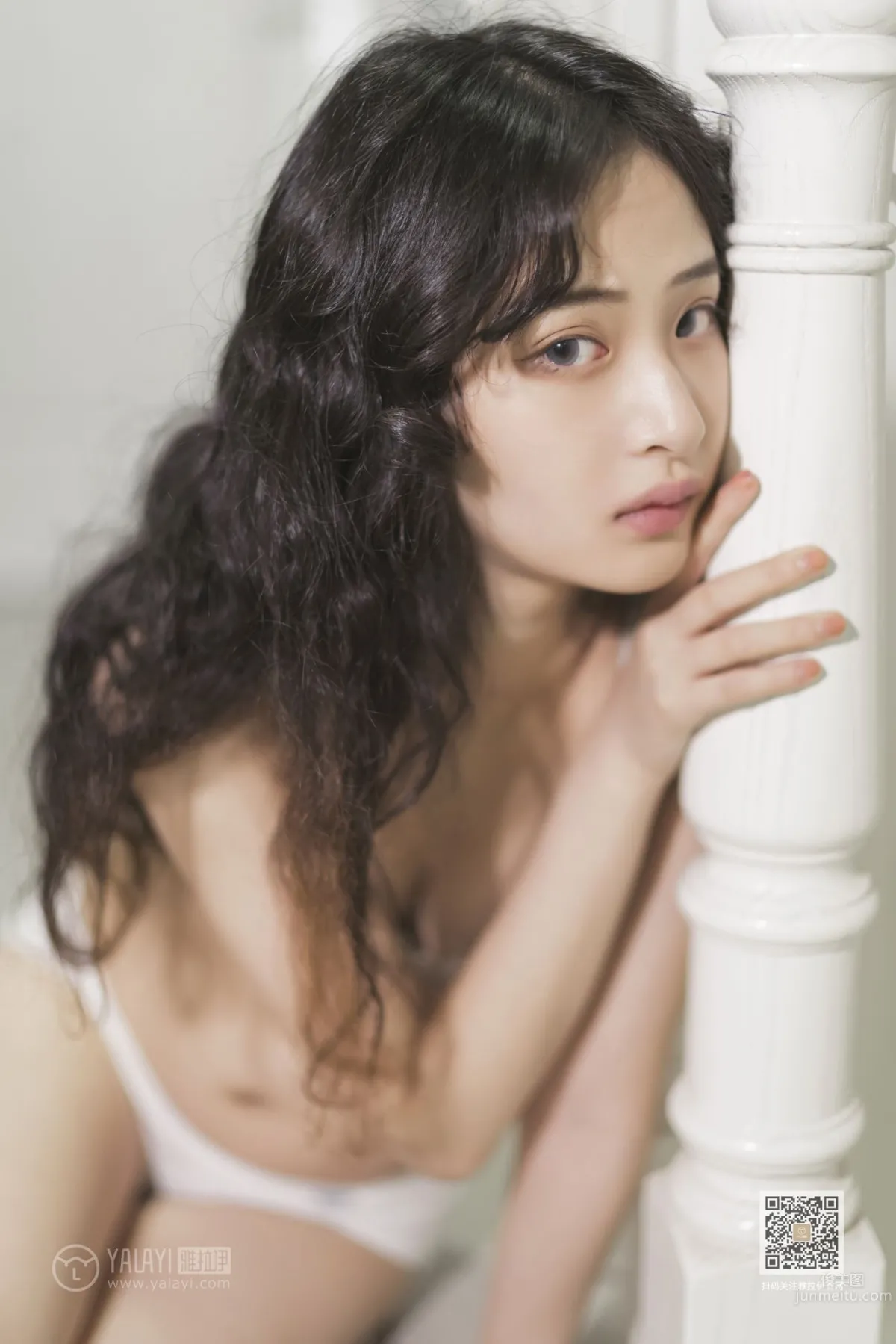 [YALAYI] 2019.11.23 No.474 Blowing Off the White Dress Xi Zi photo 46