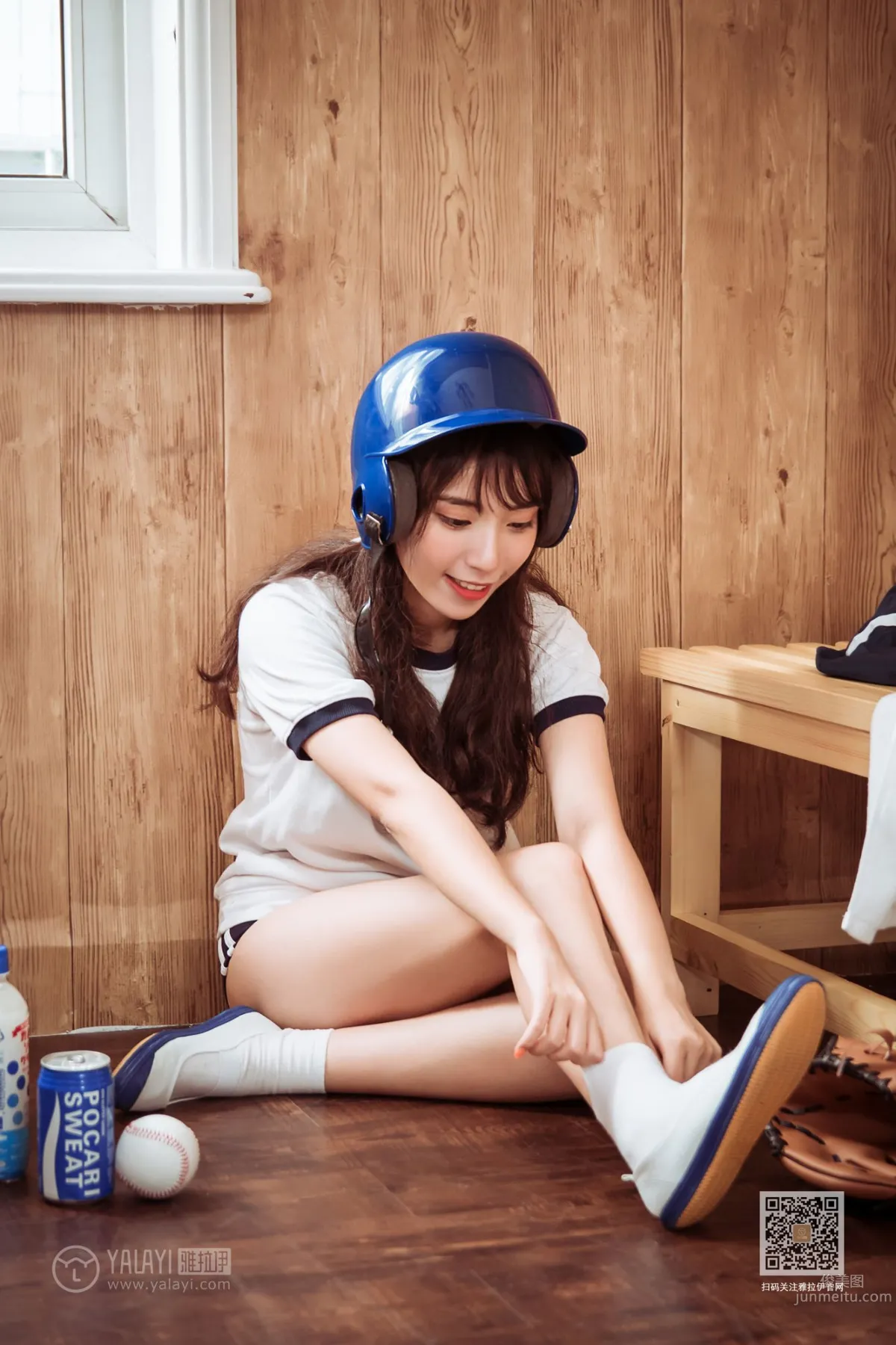 [YALAYI] 2019.09.21 No.407 Beautiful Baseball Player A Cheng photo 22
