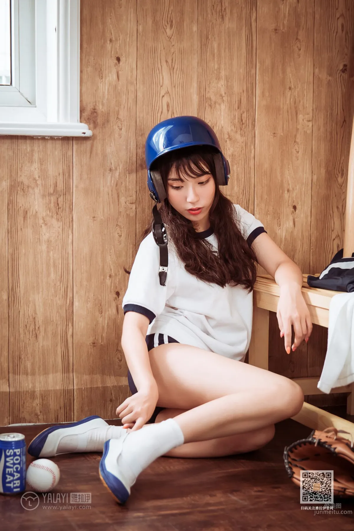 [YALAYI] 2019.09.21 No.407 Beautiful Baseball Player A Cheng photo 23
