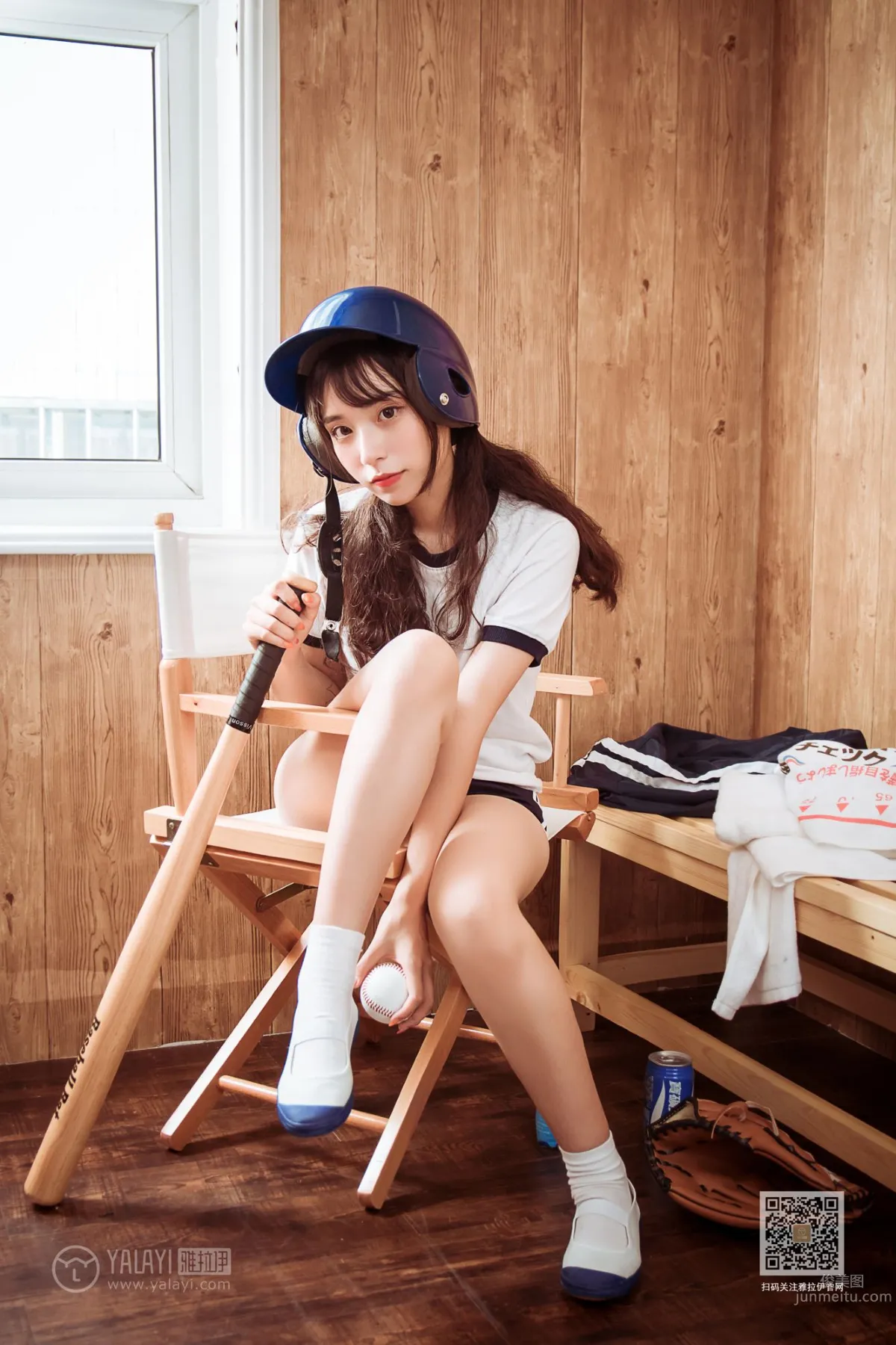 [YALAYI] 2019.09.21 No.407 Beautiful Baseball Player A Cheng photo 29