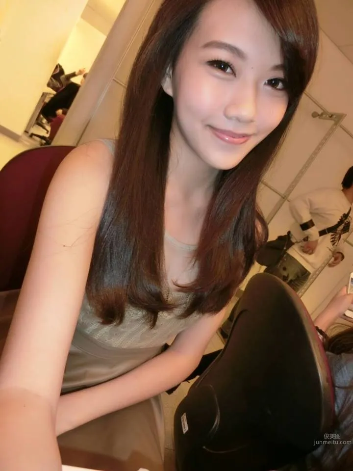 周巧韻-長發飄逸 妩媚朦胧美自拍照 13