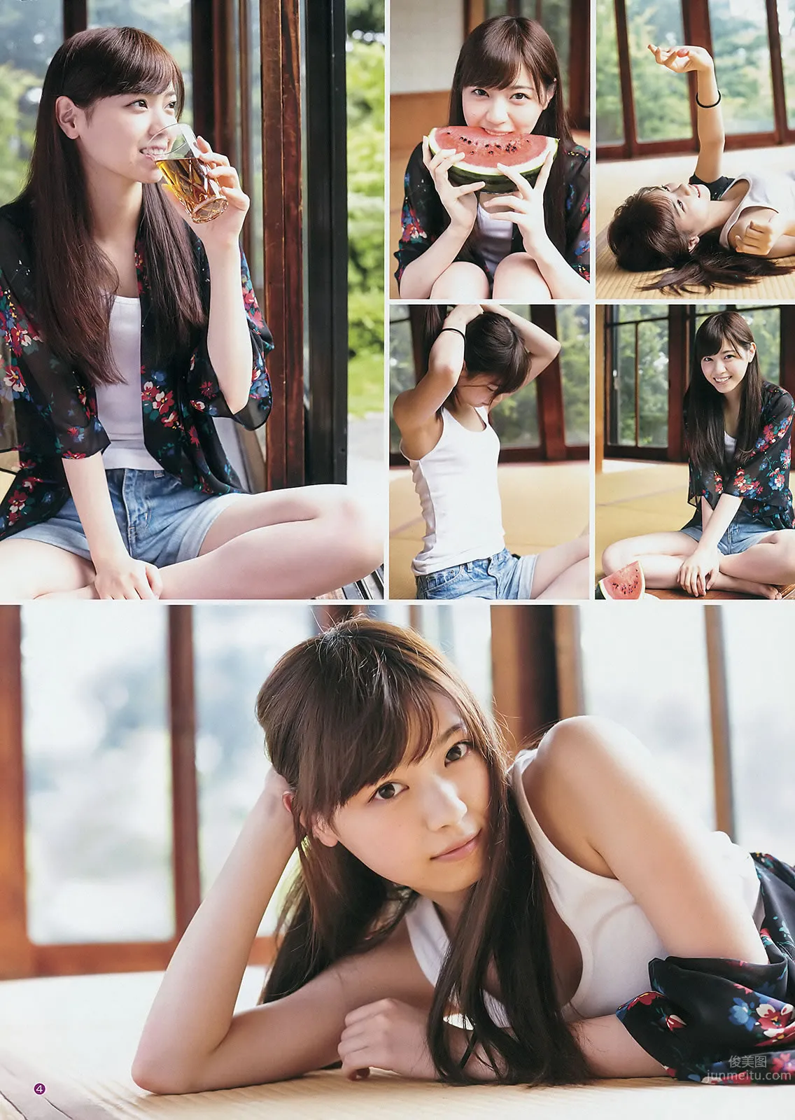 [Weekly Young Jump] 2014 No.32 33 山本彩 西野七瀬 白間美瑠 優希美青 33
